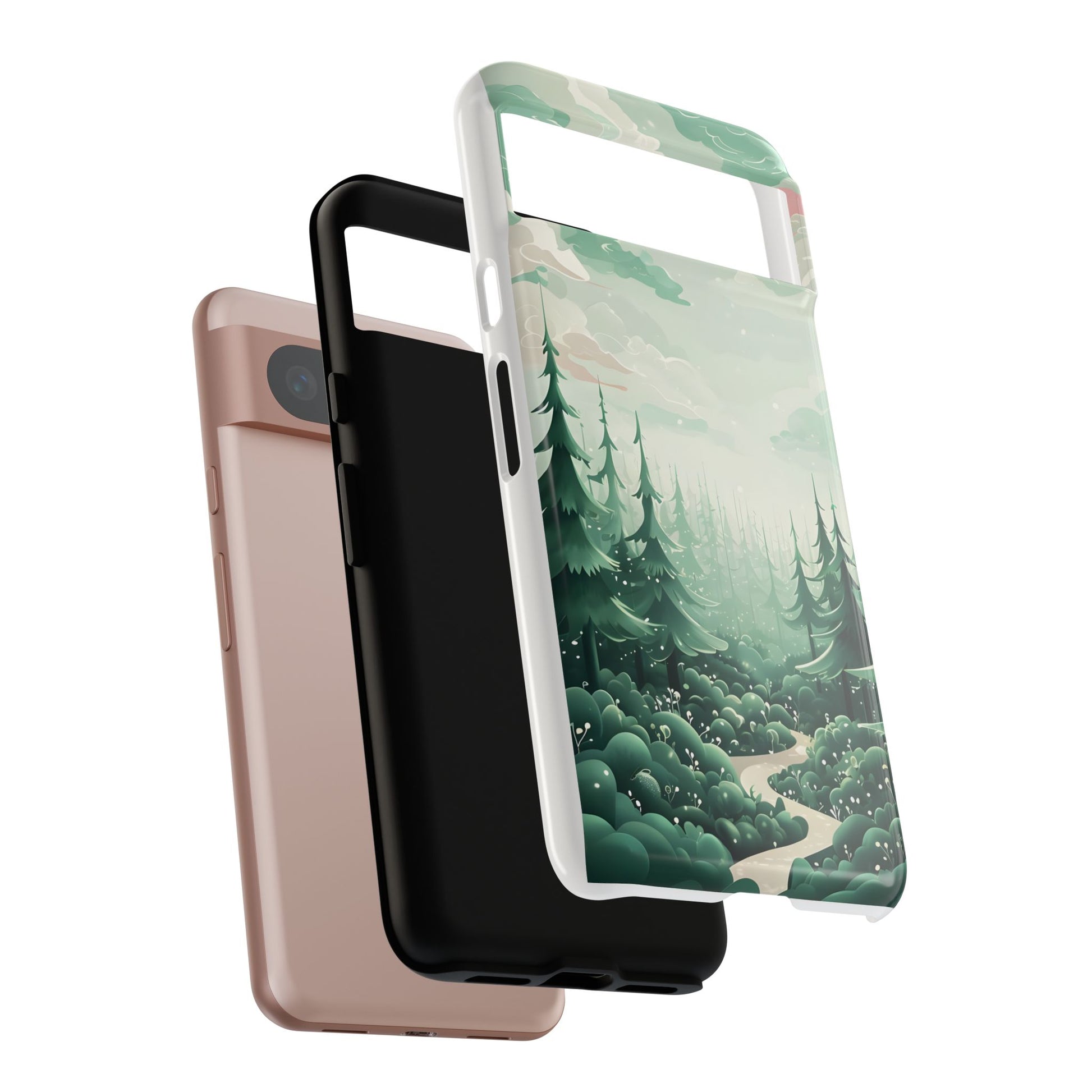 Phone Case, Tough Cover, Whimsical Enchanted Forest, Protective Phone Accessories, Forest Theme Phone Skin