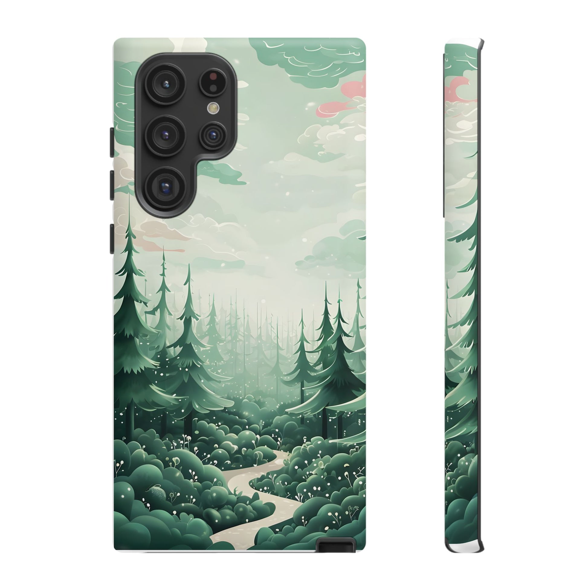 Phone Case, Tough Cover, Whimsical Enchanted Forest, Protective Phone Accessories, Forest Theme Phone Skin