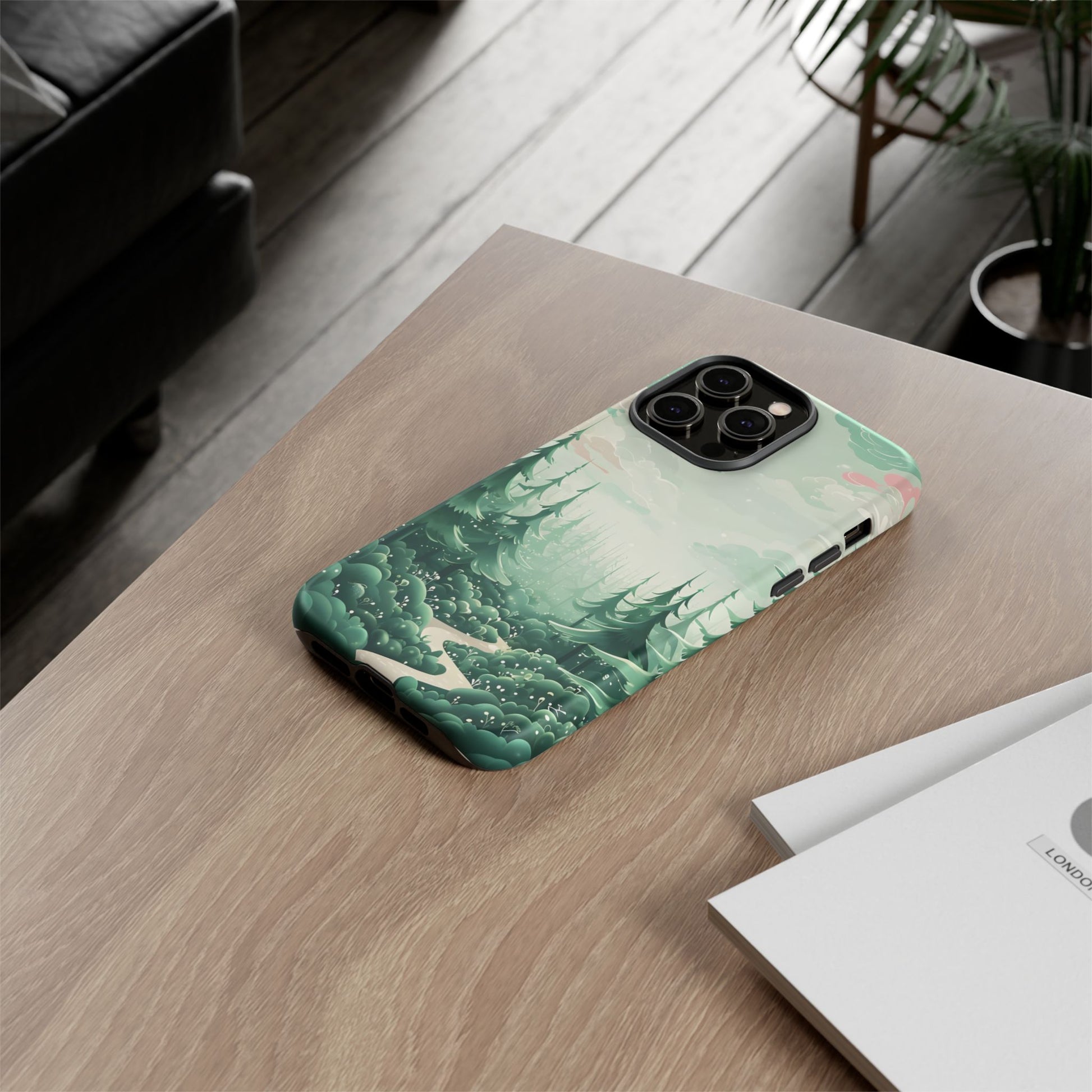 Phone Case, Tough Cover, Whimsical Enchanted Forest, Protective Phone Accessories, Forest Theme Phone Skin