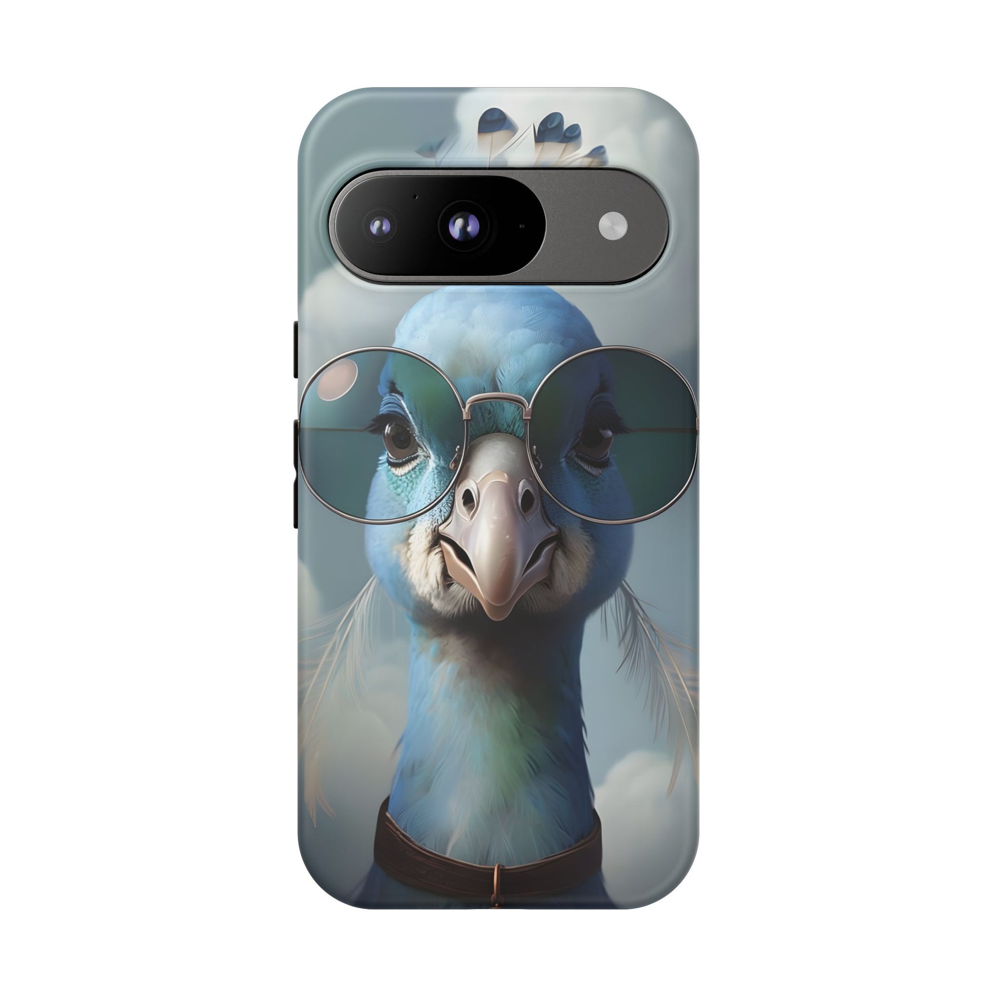 Phone Case, Glamorous Peacock Wearing Sunglasses - Protective Cover, Unique Gift, Trendy Accessories, Animal Lover, Fashionable Mobile Shell