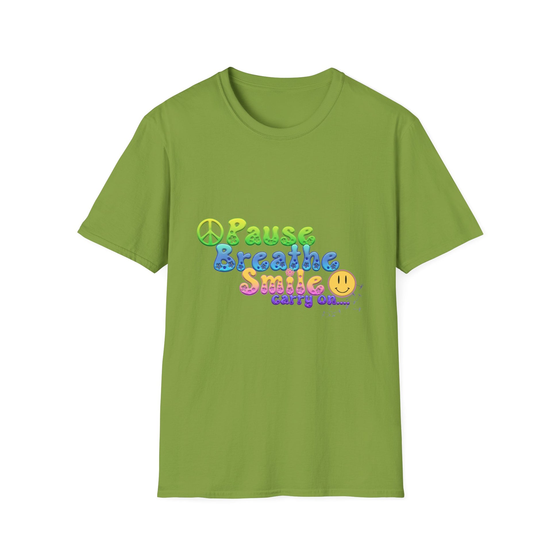 Meditation Reminder Tee, Mindfulness Shirt, Relaxation Tshirt, Yoga Top, Self Care Apparel, Inspirational Quote Clothing