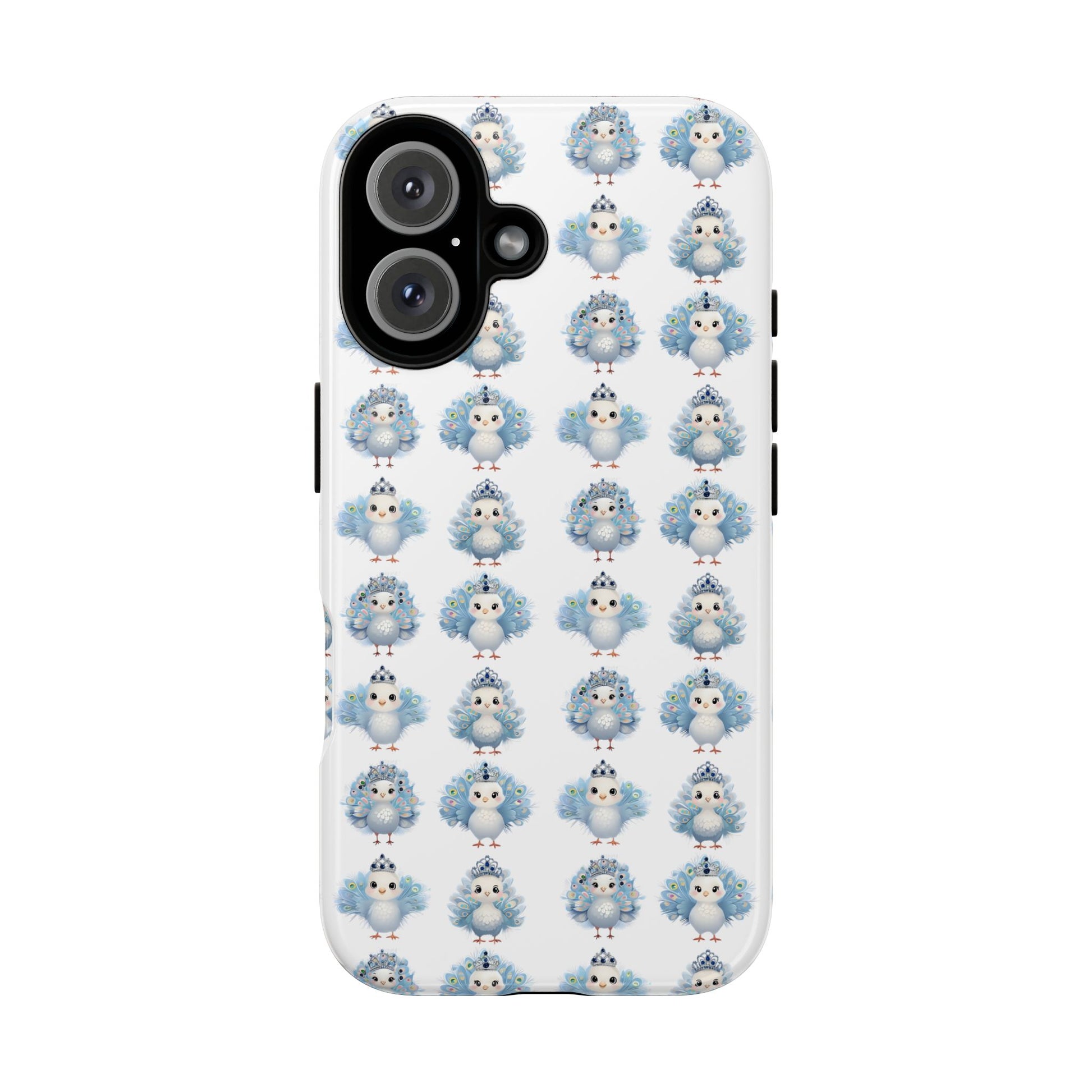 Tough Cases, Peacock Phone Covers, Animal Lover Gift, Cute Bird Accessories, Tiara Design, Protective Shell
