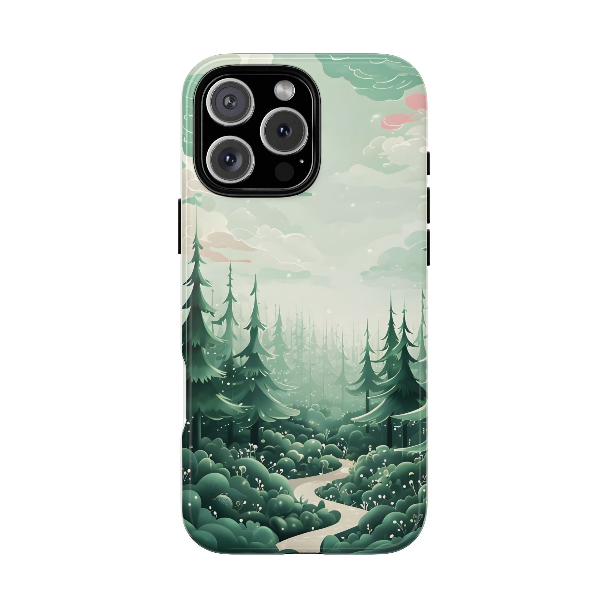 Phone Case, Tough Cover, Whimsical Enchanted Forest, Protective Phone Accessories, Forest Theme Phone Skin