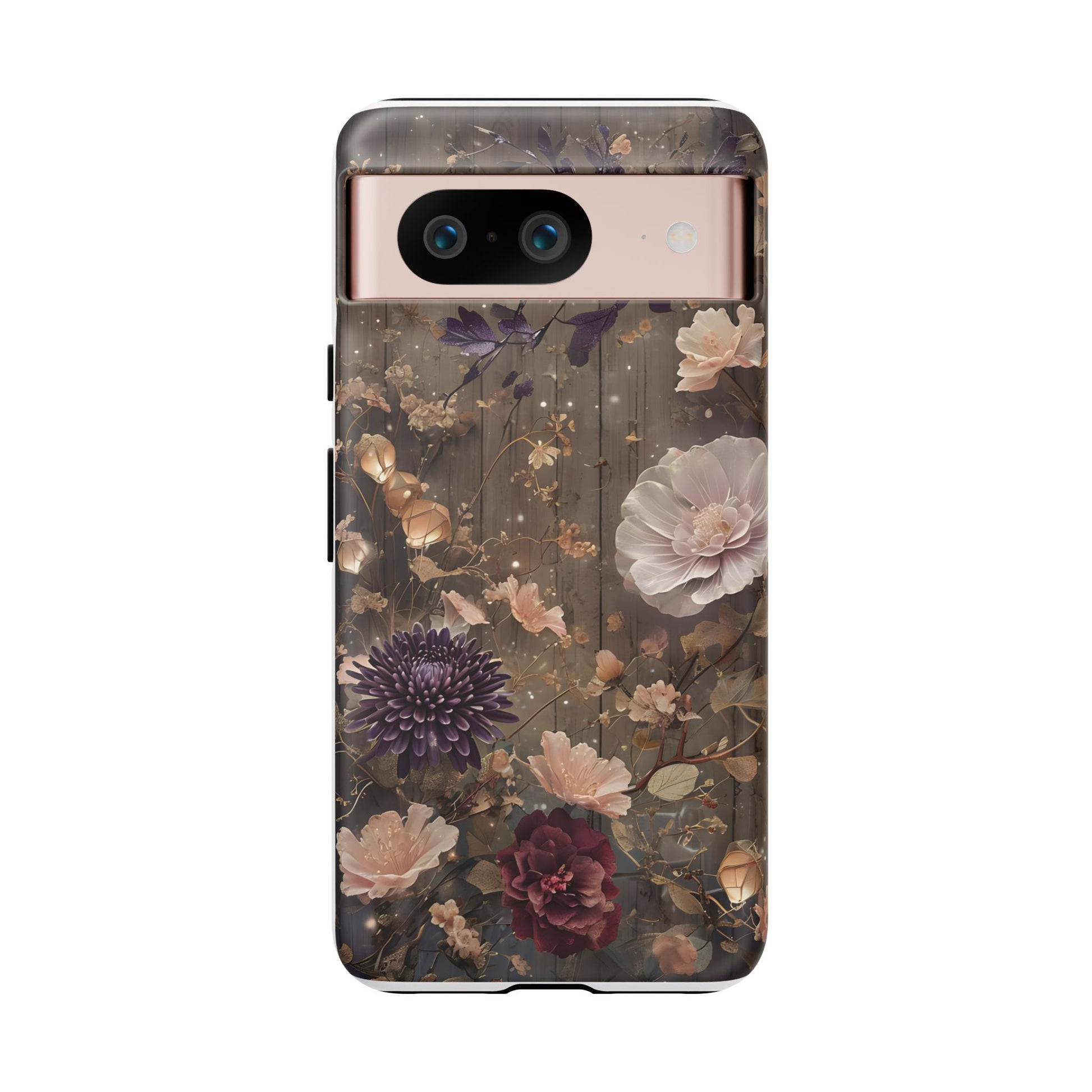 Tough Cases, Enchanting Floral Pattern - Floral Phone Case, Protective Phone Cover, Botanical Design, Flower Print, Tough Shell for Device