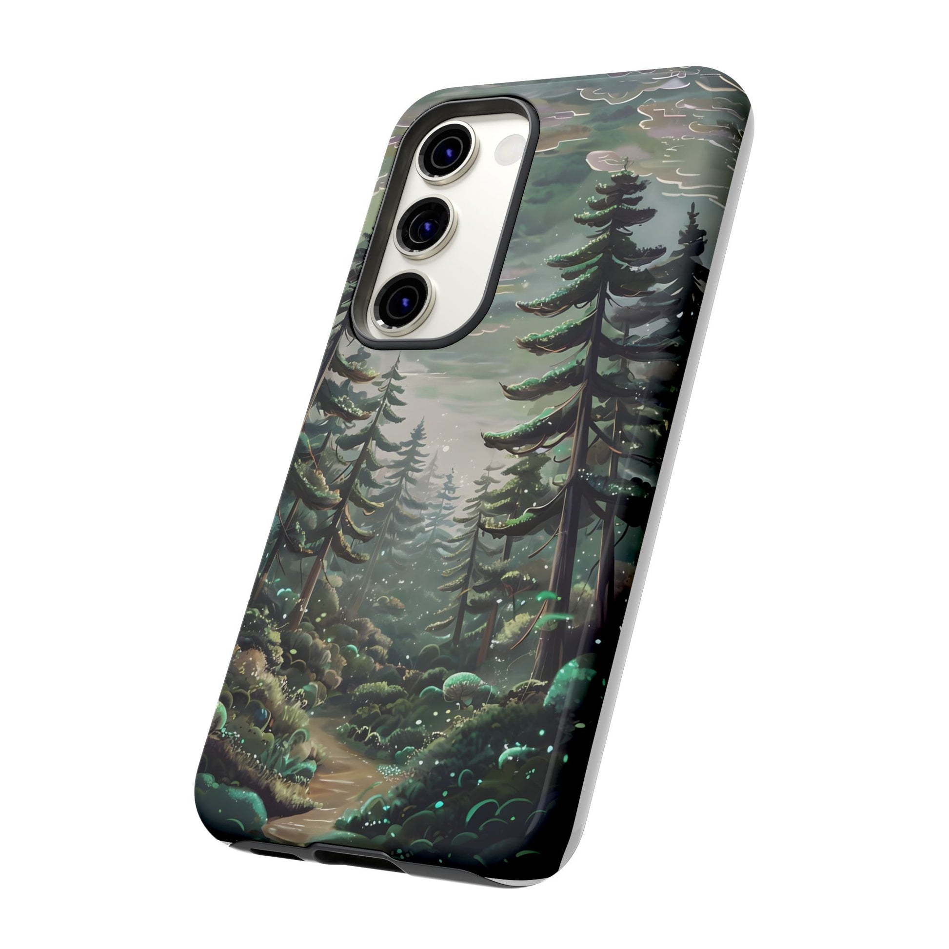 Phone Case, Whimsical Anime Forest Illustration Brimming With Enchantment, Tough Protective Cover, Unique Gift, Trendy