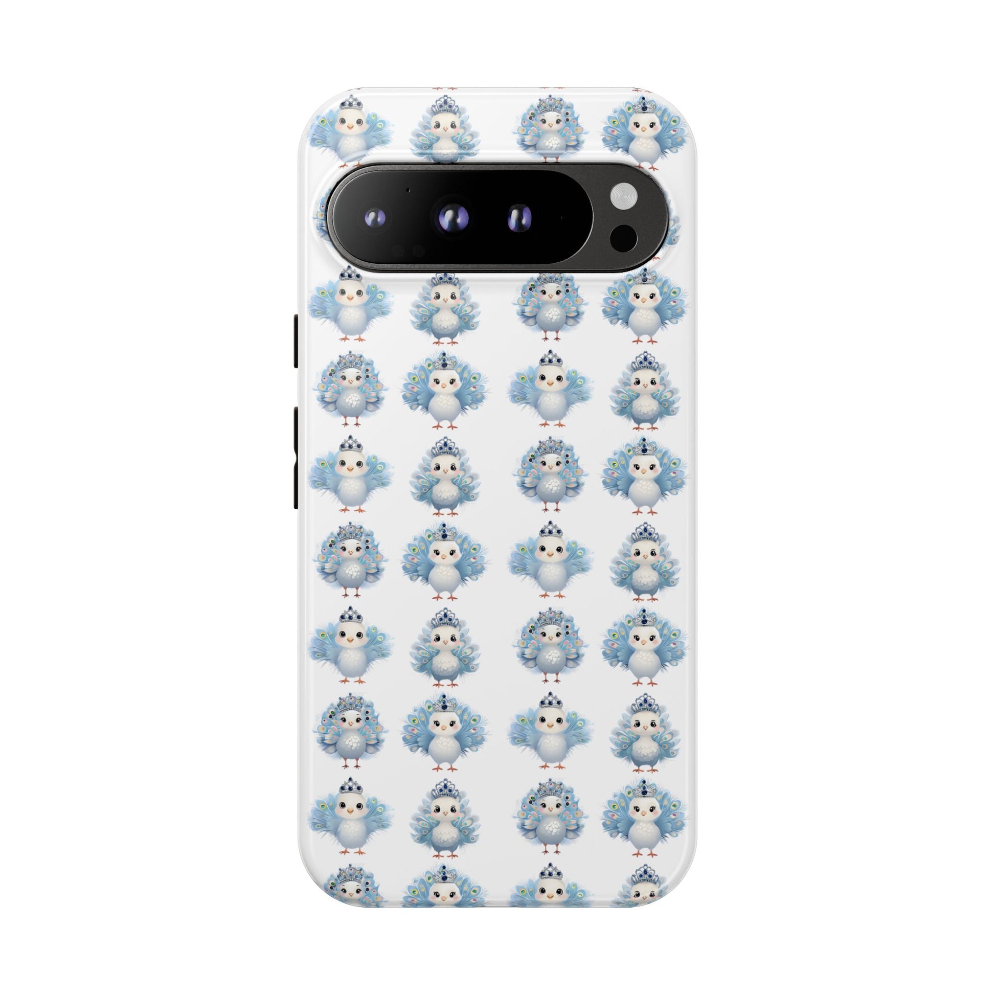 Tough Cases, Peacock Phone Covers, Animal Lover Gift, Cute Bird Accessories, Tiara Design, Protective Shell