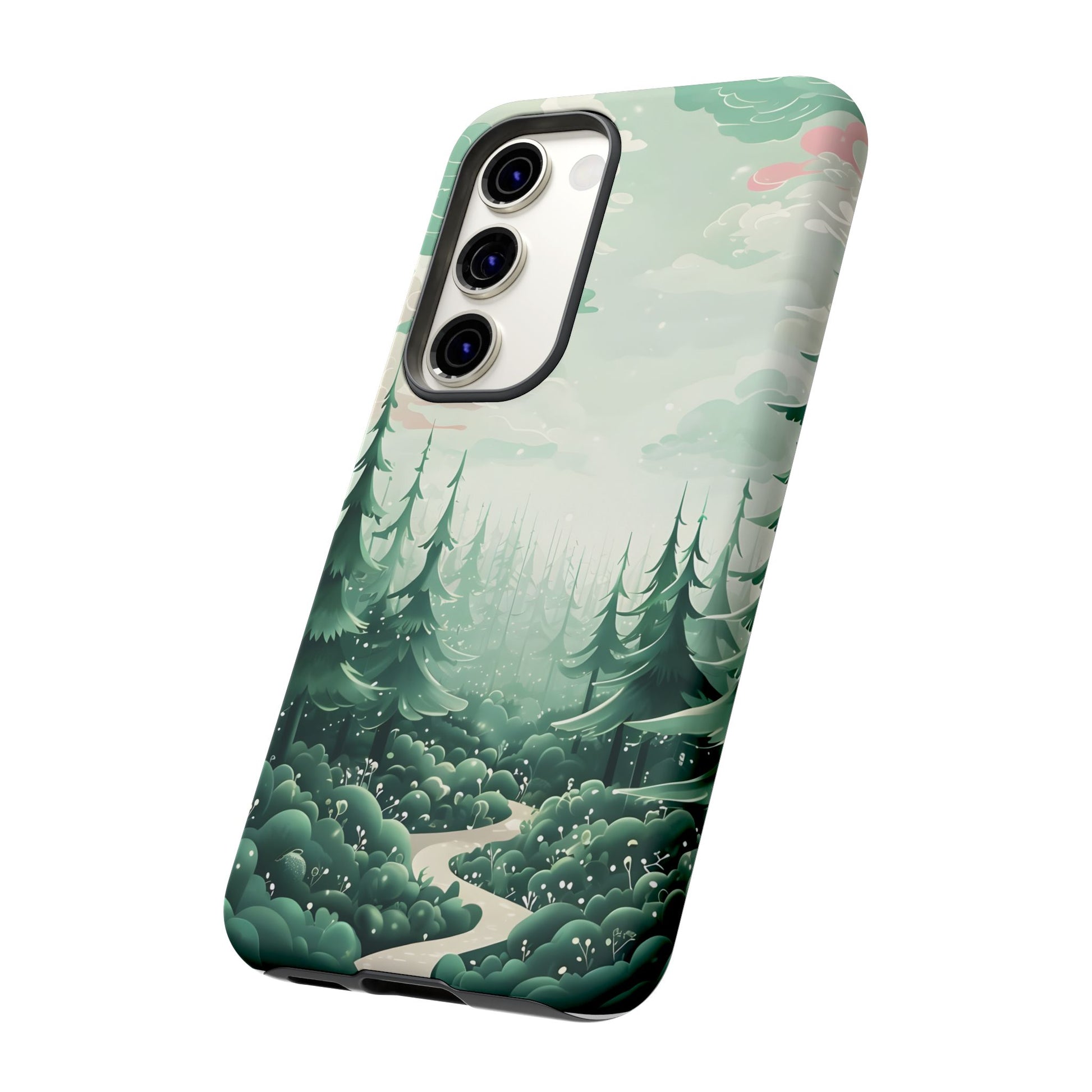 Phone Case, Tough Cover, Whimsical Enchanted Forest, Protective Phone Accessories, Forest Theme Phone Skin