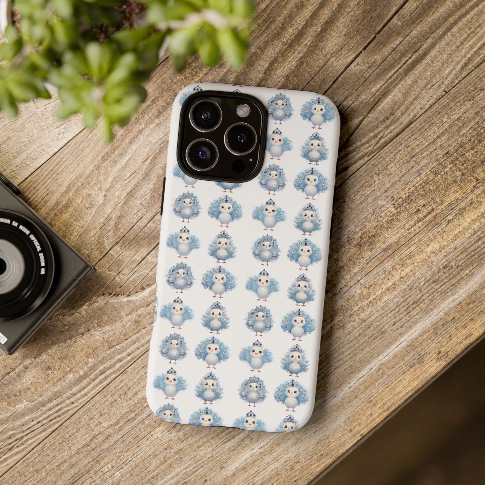 Tough Cases, Peacock Phone Covers, Animal Lover Gift, Cute Bird Accessories, Tiara Design, Protective Shell