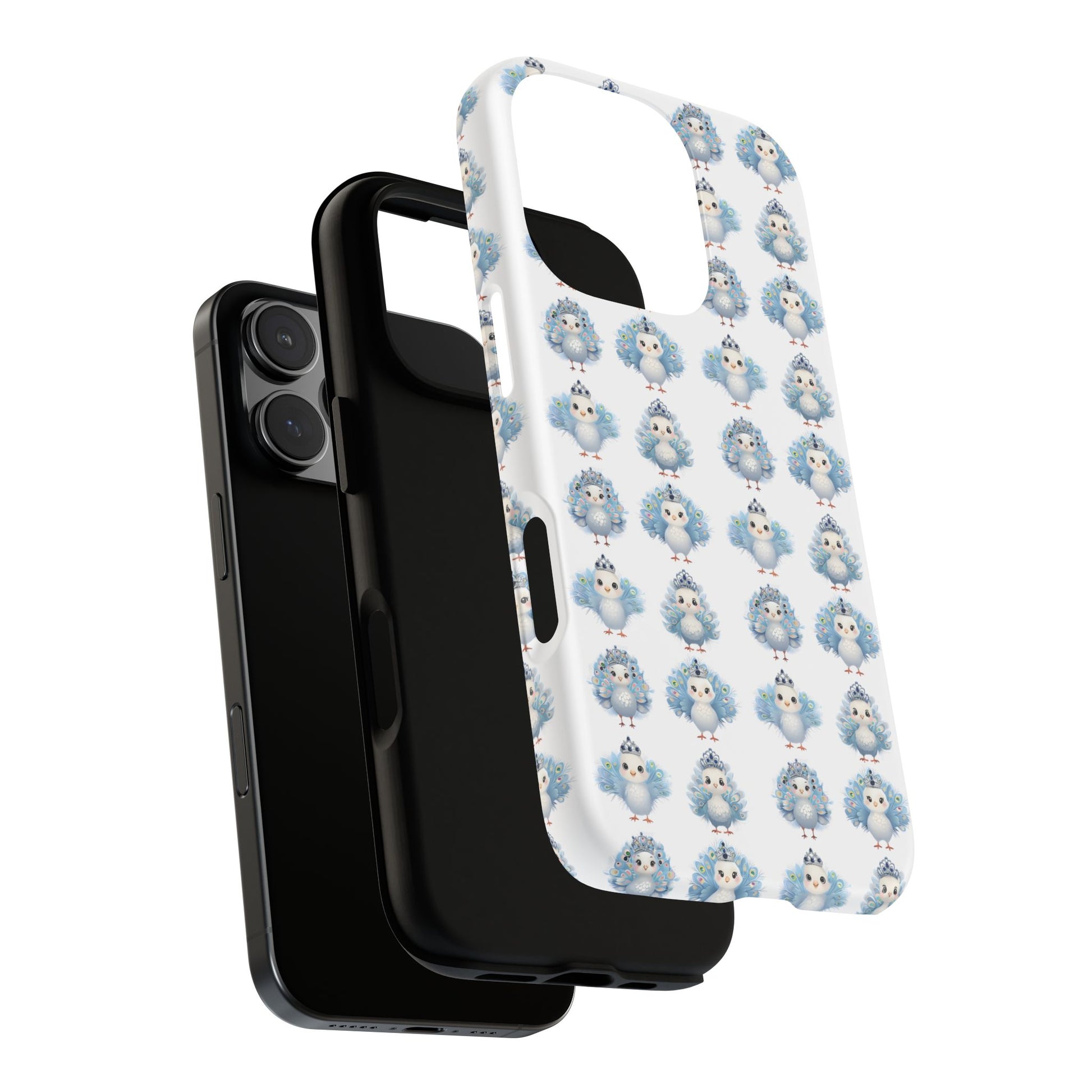 Tough Cases, Peacock Phone Covers, Animal Lover Gift, Cute Bird Accessories, Tiara Design, Protective Shell