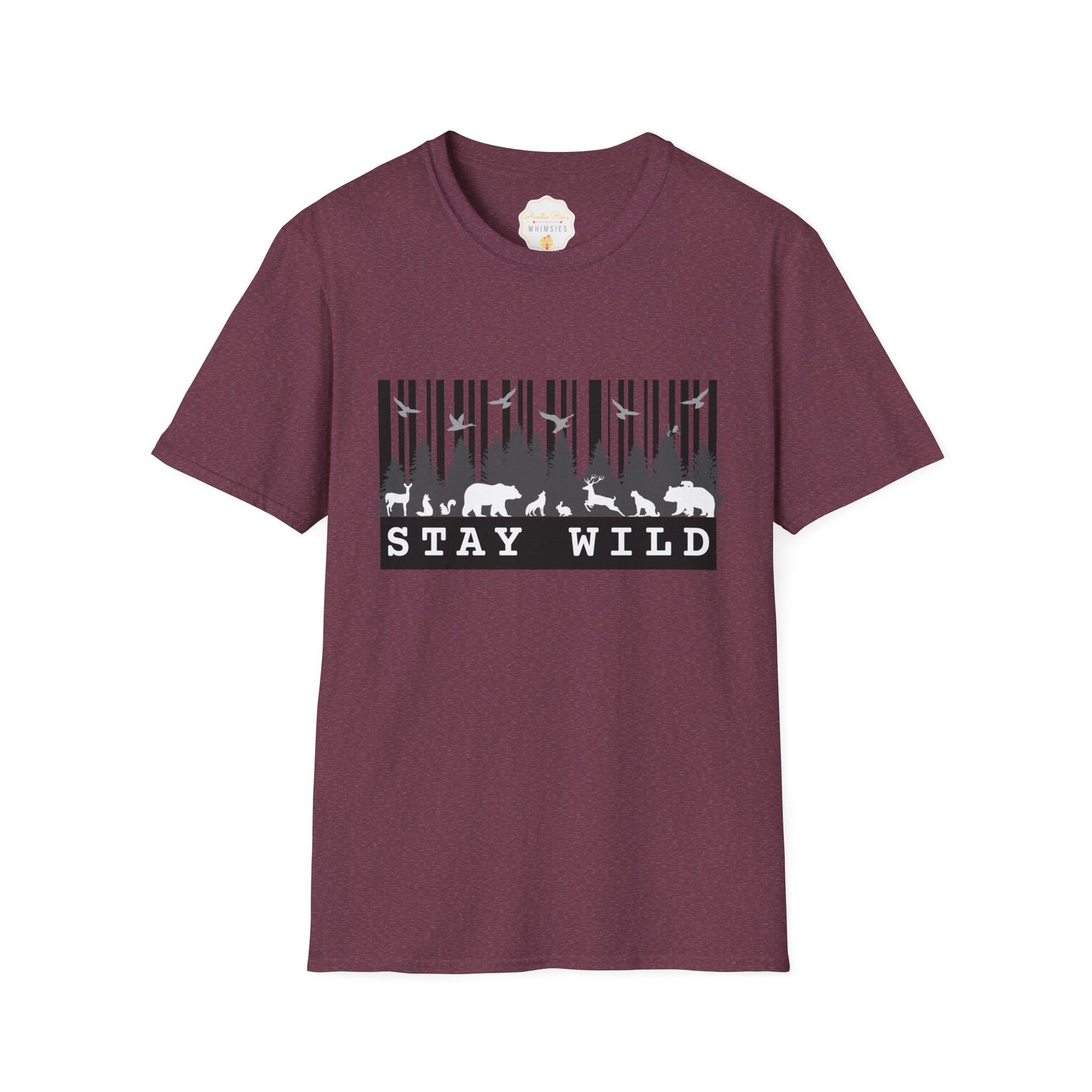Nature-Tech Unisex T-Shirt - Minimalist Digital Artwork Design
