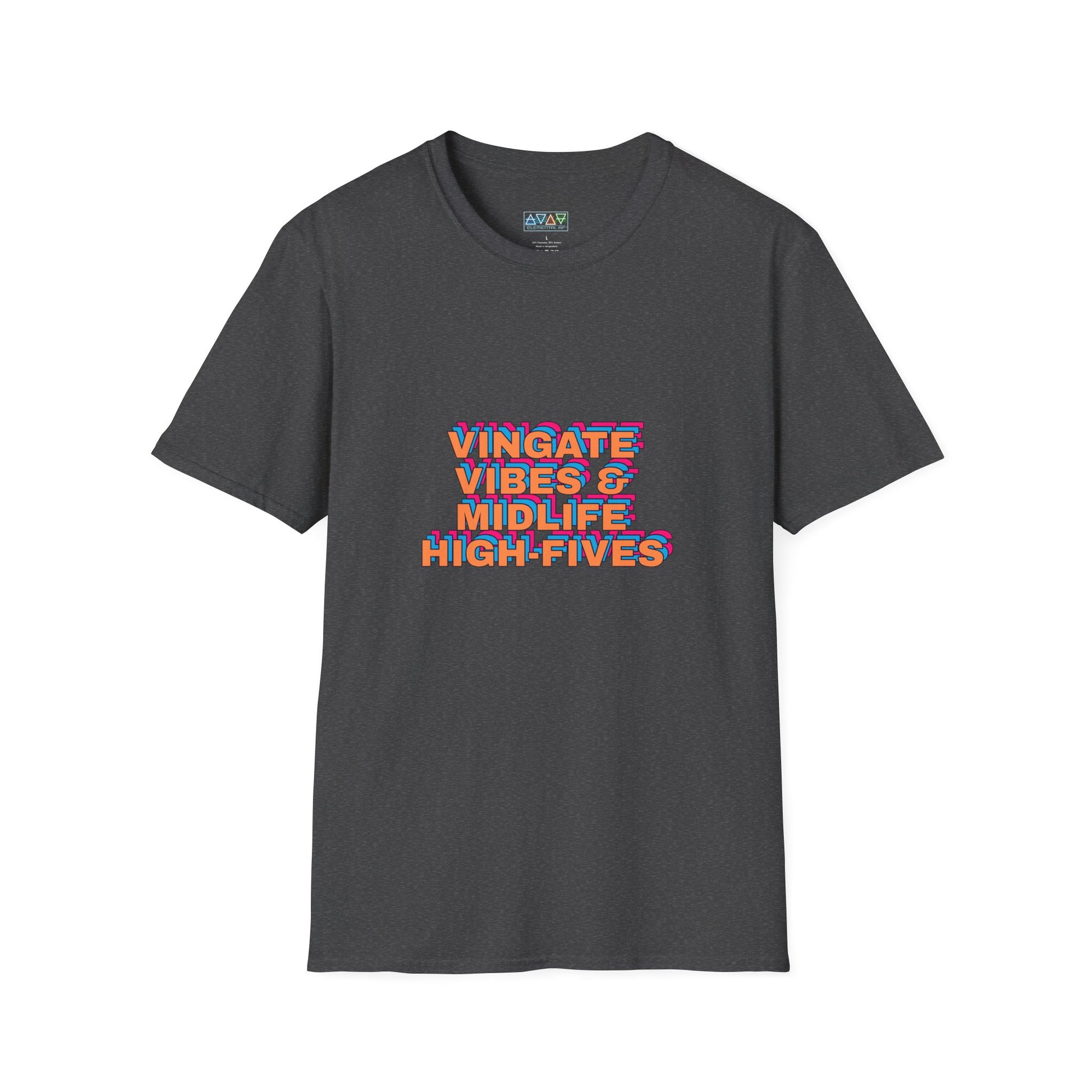 Vintage Vibes Unisex T-Shirt, Retro Tee, Midlife High-Fives Shirt, 70s Inspired Top, Nostalgic Graphic Tee