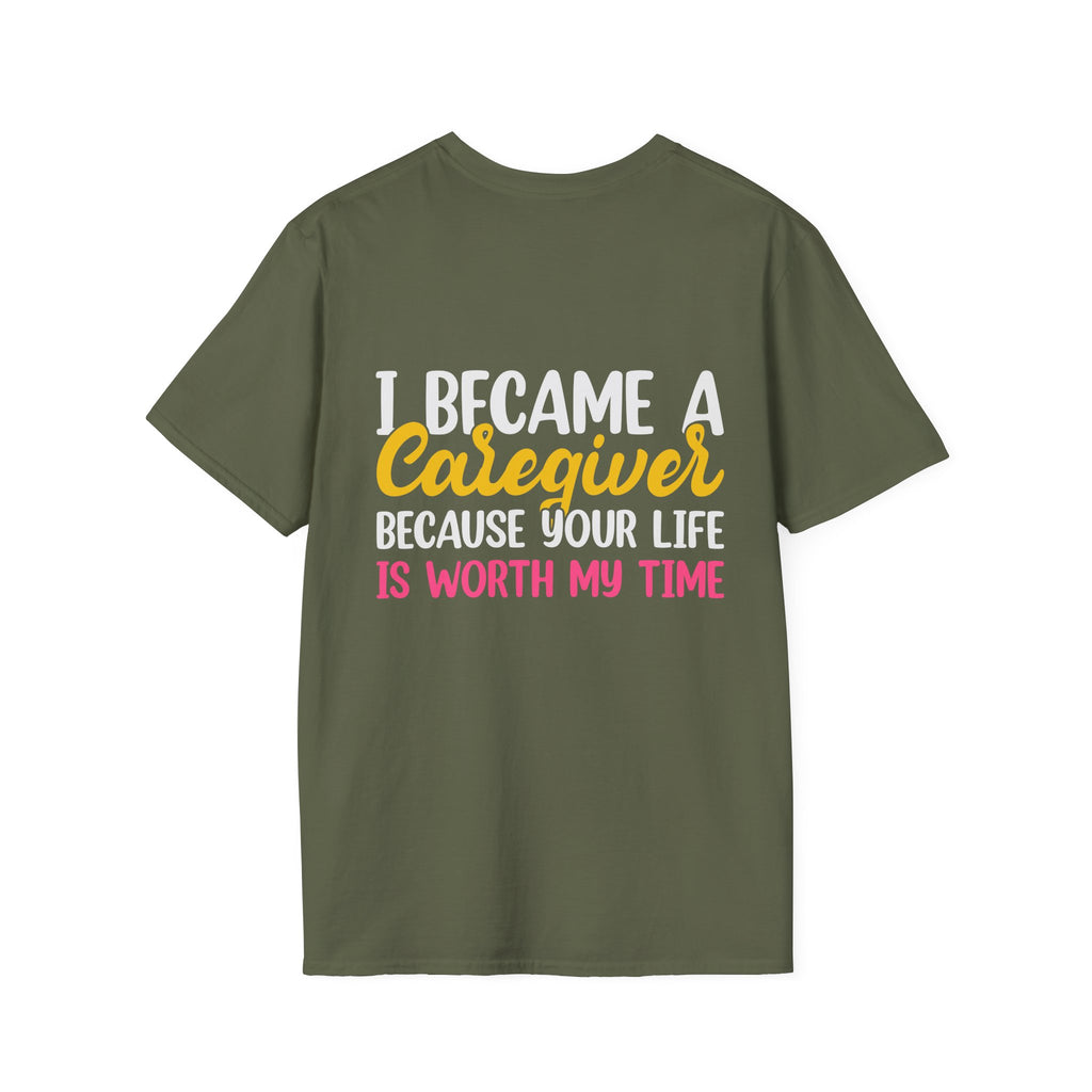 Caregiver Appreciation T-Shirt, Gift for Nurses or Healthcare Workers, Caregiver Life Tee, Supportive Quote Shirt, Nursing Humor Shirt,