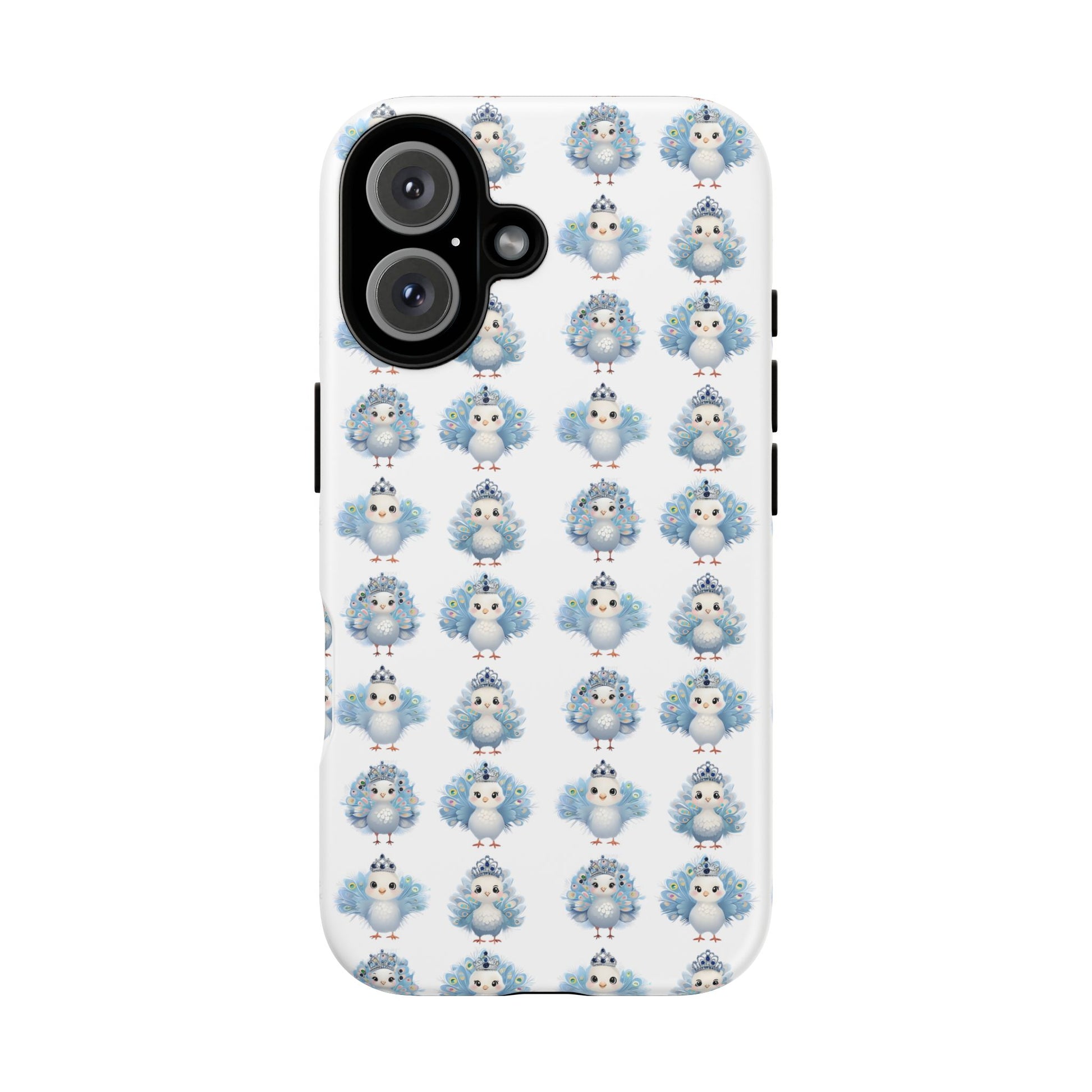 Tough Cases, Peacock Phone Covers, Animal Lover Gift, Cute Bird Accessories, Tiara Design, Protective Shell