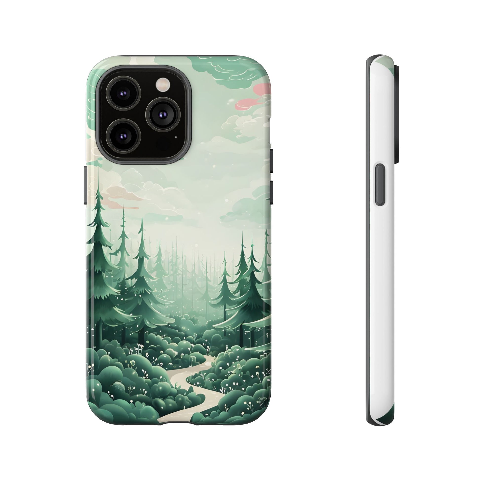 Phone Case, Tough Cover, Whimsical Enchanted Forest, Protective Phone Accessories, Forest Theme Phone Skin