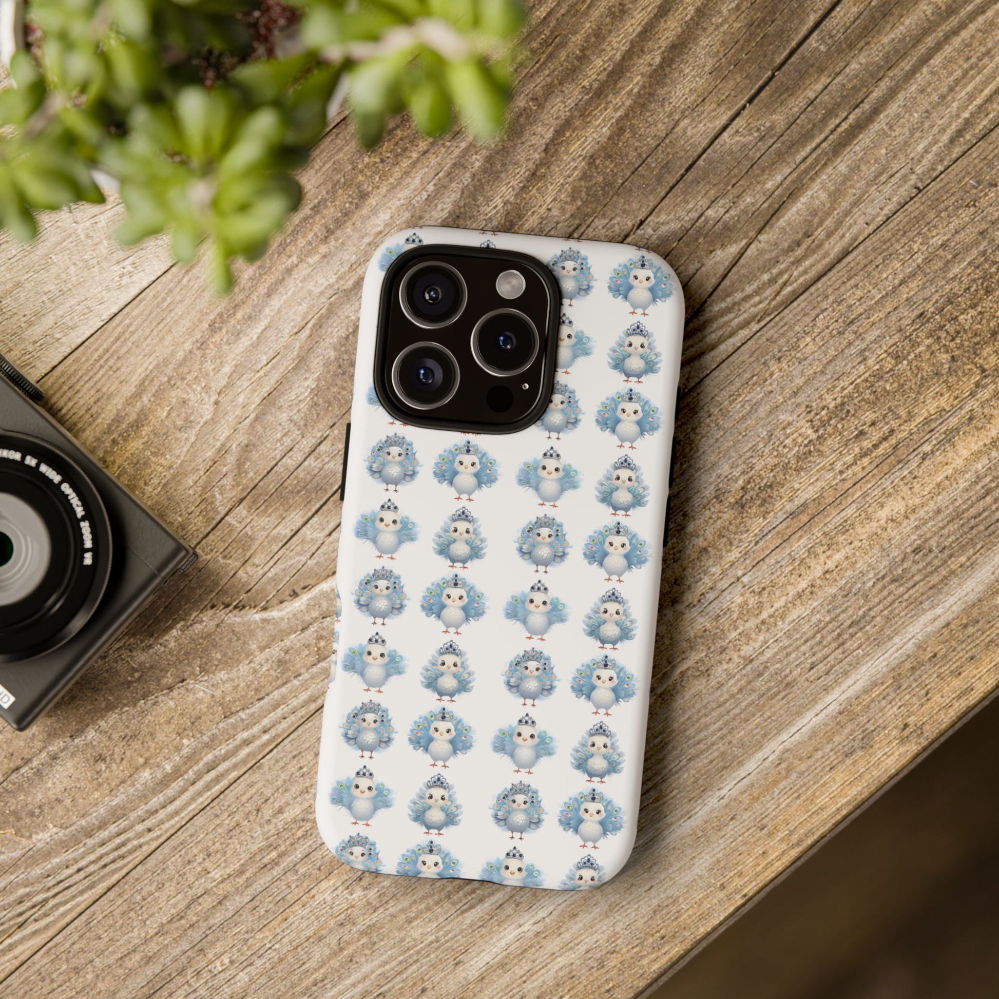 Tough Cases, Peacock Phone Covers, Animal Lover Gift, Cute Bird Accessories, Tiara Design, Protective Shell