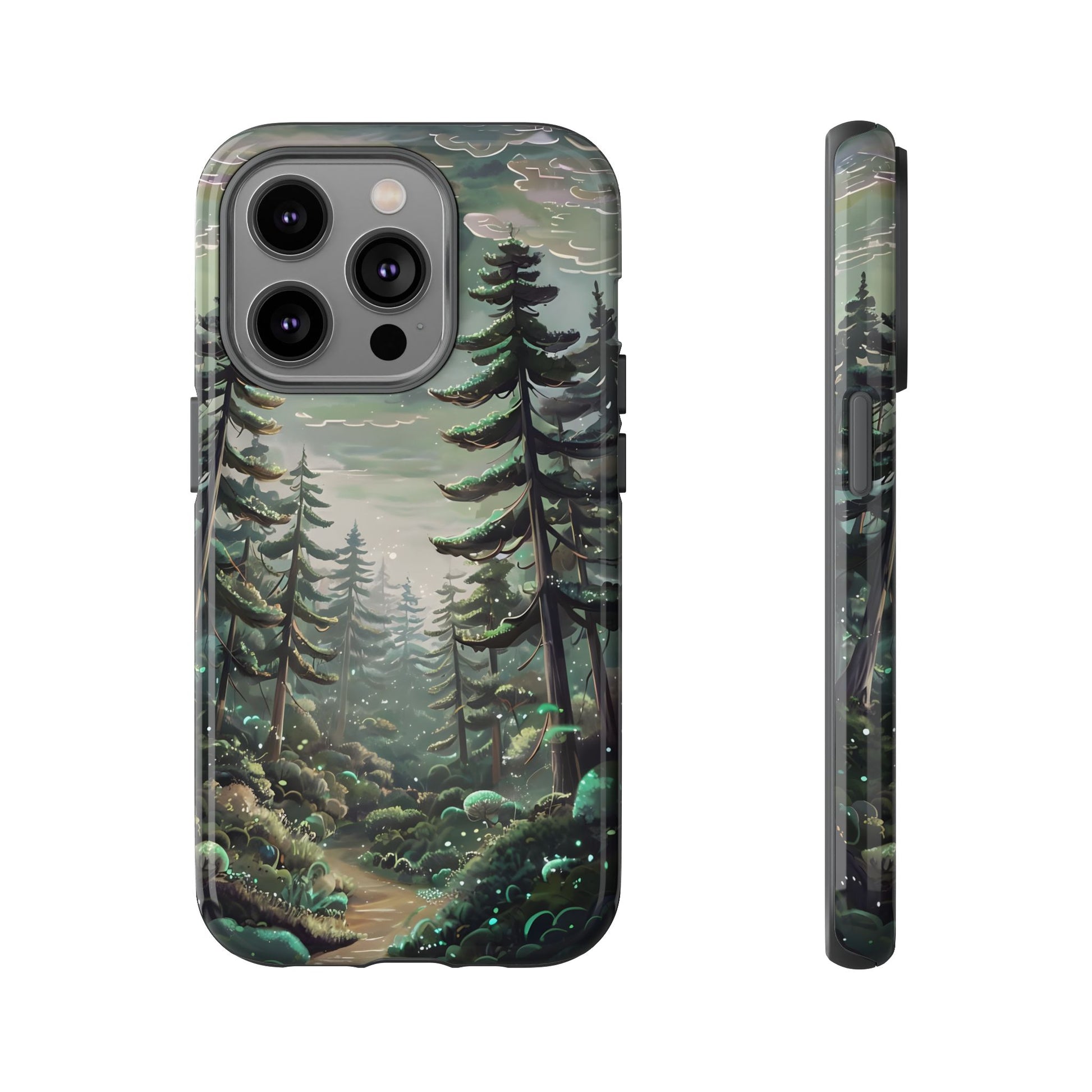 Phone Case, Whimsical Anime Forest Illustration Brimming With Enchantment, Tough Protective Cover, Unique Gift, Trendy