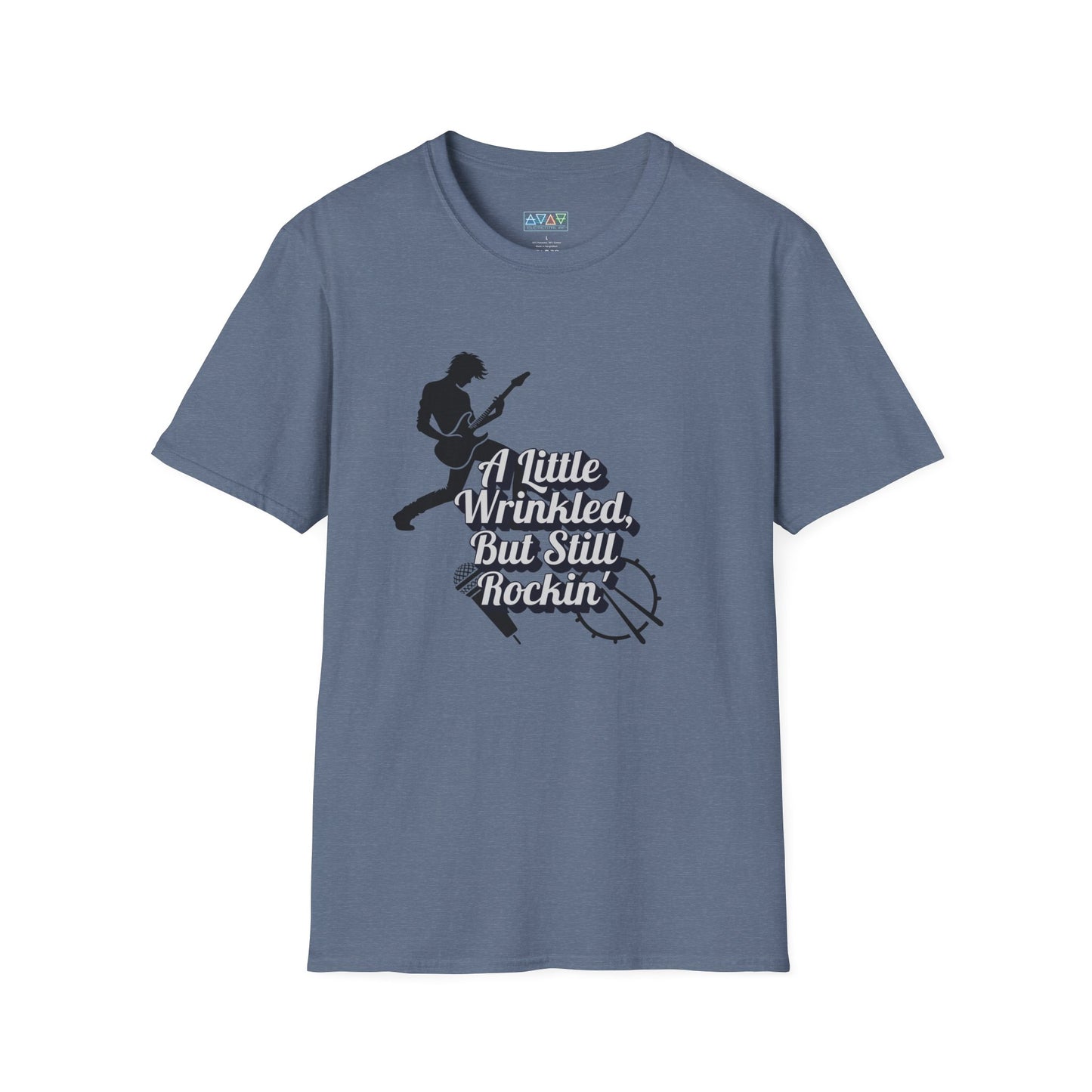 Rockin' Wrinkles T-Shirt for Music Lovers, Music Tees, Gift for Musicians, Casual Wear, Concert Wear, Vintage Style
