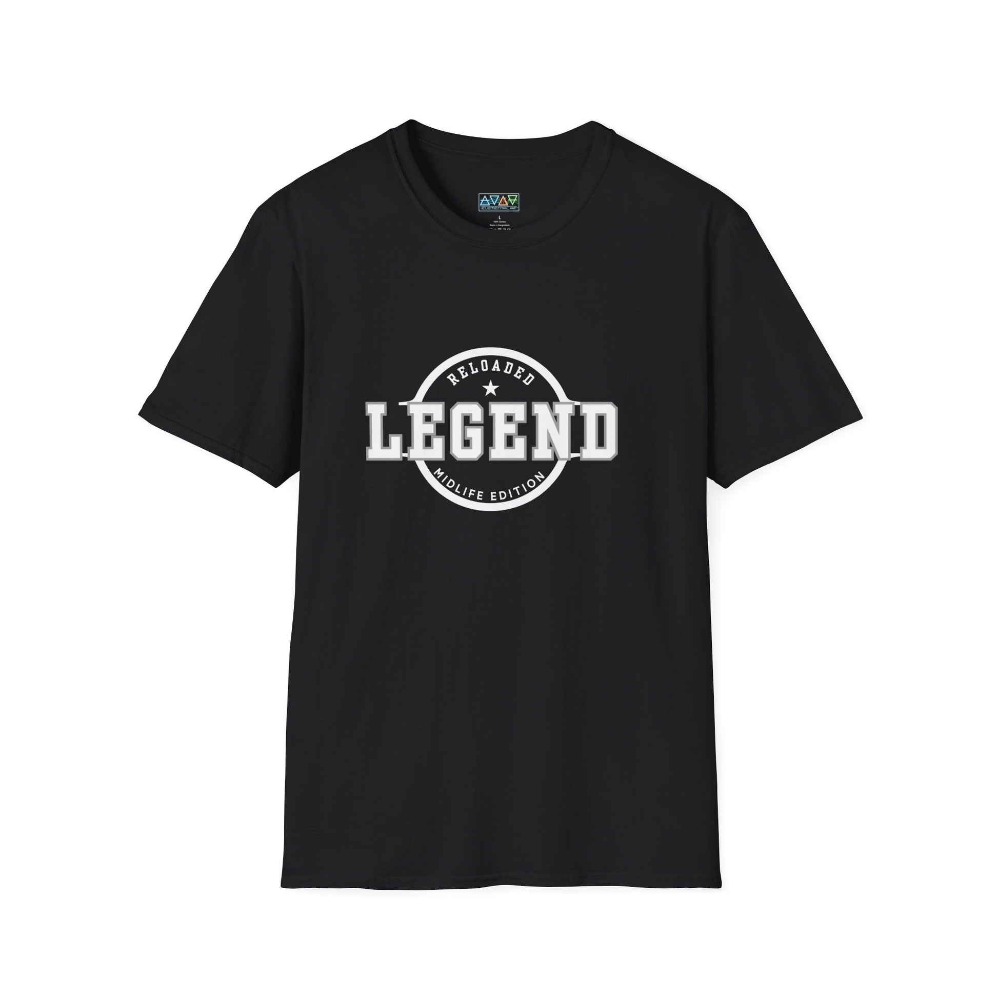 Mid-Life Legend Reloaded - Unisex Softstyle T-Shirt - Casual Comfort, Perfect for Legends, Gift for Him, Everyday Wear, Fun Gift Ideas