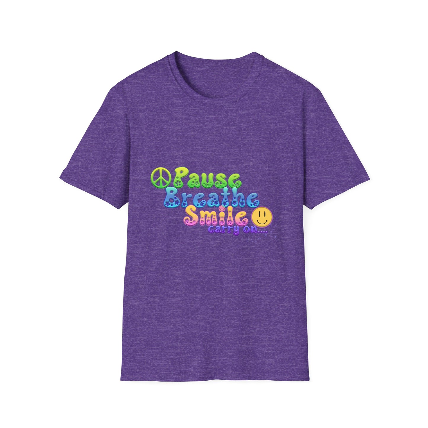 Meditation Reminder Tee, Mindfulness Shirt, Relaxation Tshirt, Yoga Top, Self Care Apparel, Inspirational Quote Clothing