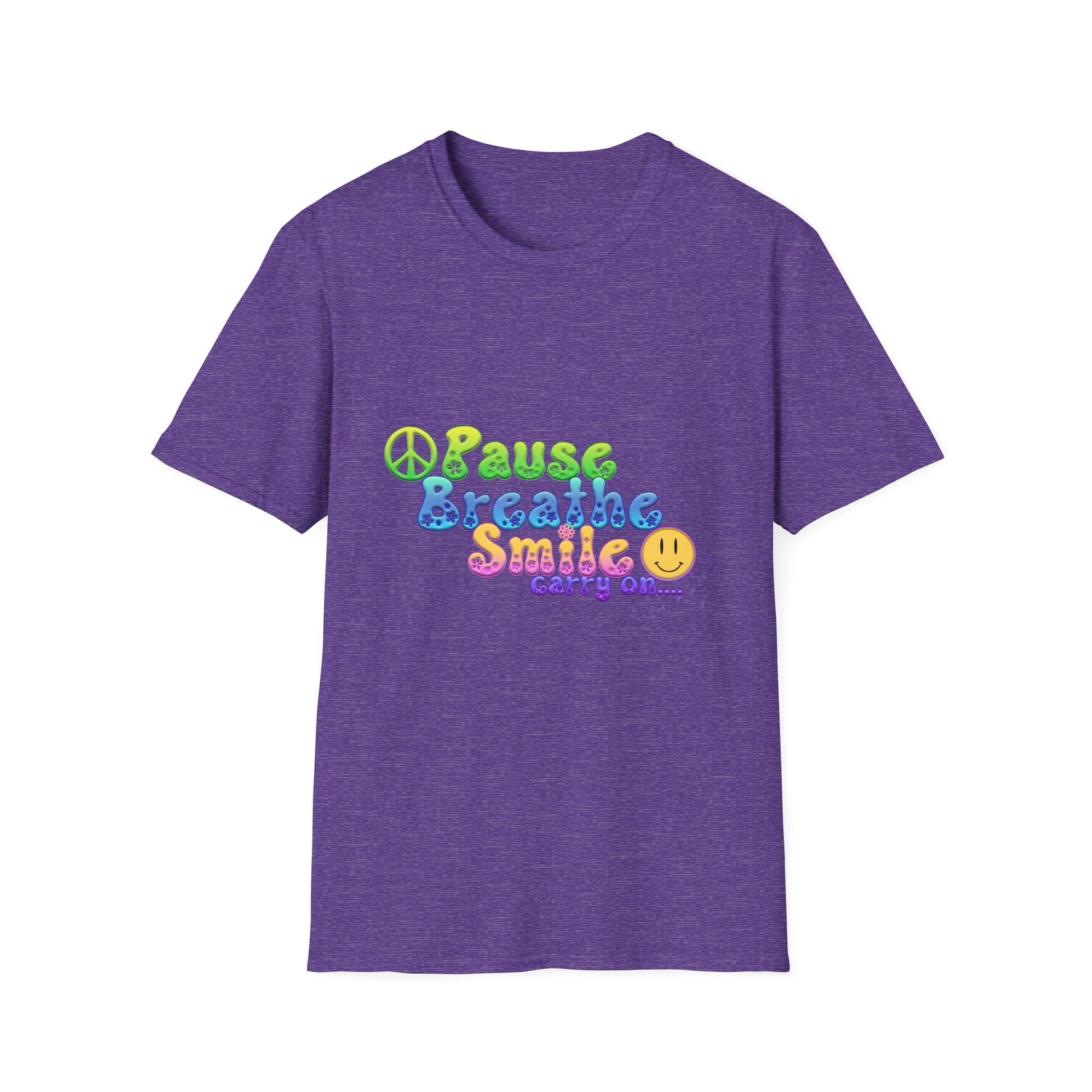 Meditation Reminder Tee, Mindfulness Shirt, Relaxation Tshirt, Yoga Top, Self Care Apparel, Inspirational Quote Clothing