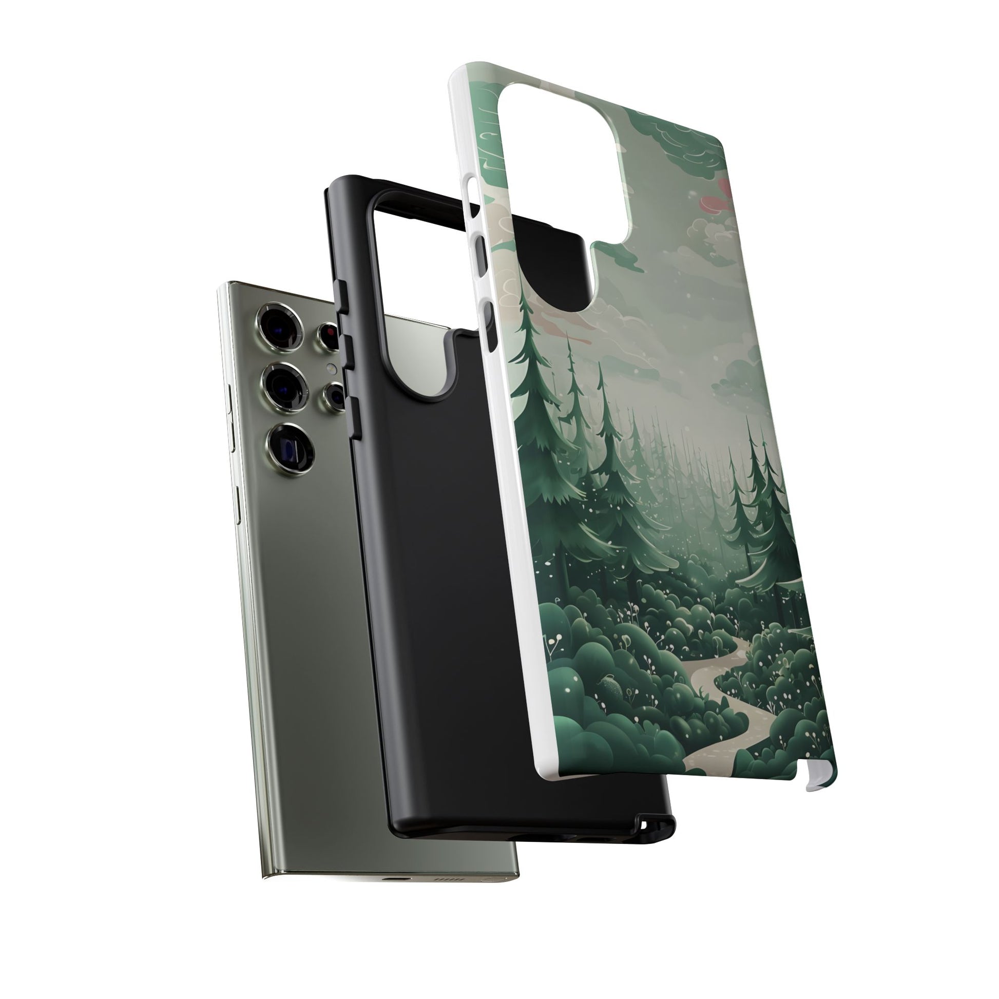 Phone Case, Tough Cover, Whimsical Enchanted Forest, Protective Phone Accessories, Forest Theme Phone Skin