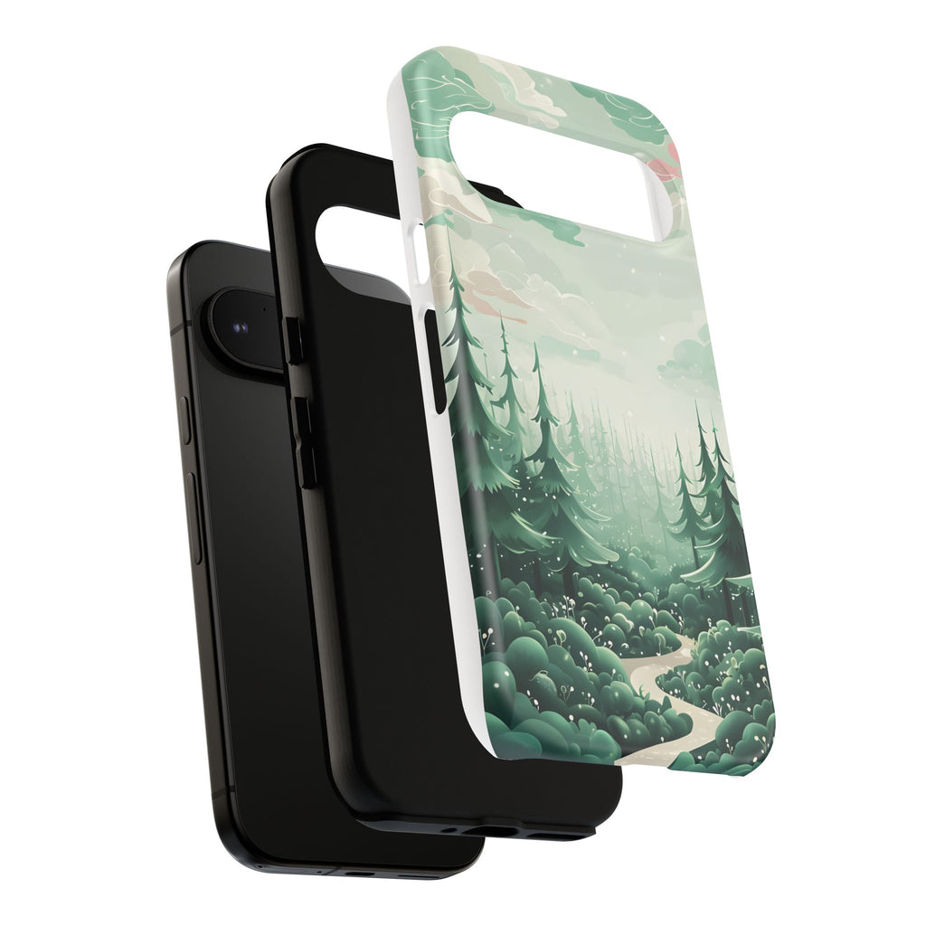 Phone Case, Tough Cover, Whimsical Enchanted Forest, Protective Phone Accessories, Forest Theme Phone Skin