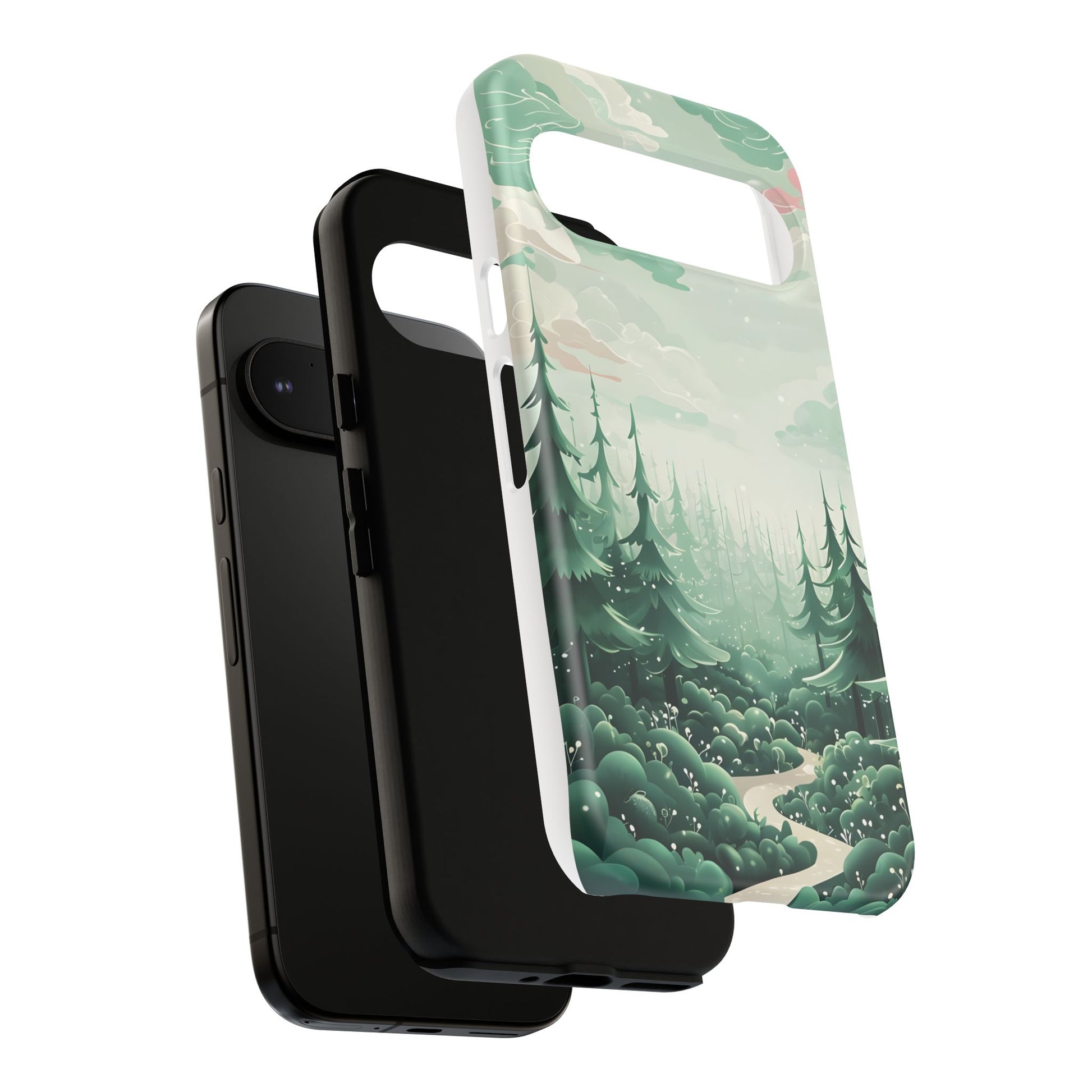 Phone Case, Tough Cover, Whimsical Enchanted Forest, Protective Phone Accessories, Forest Theme Phone Skin