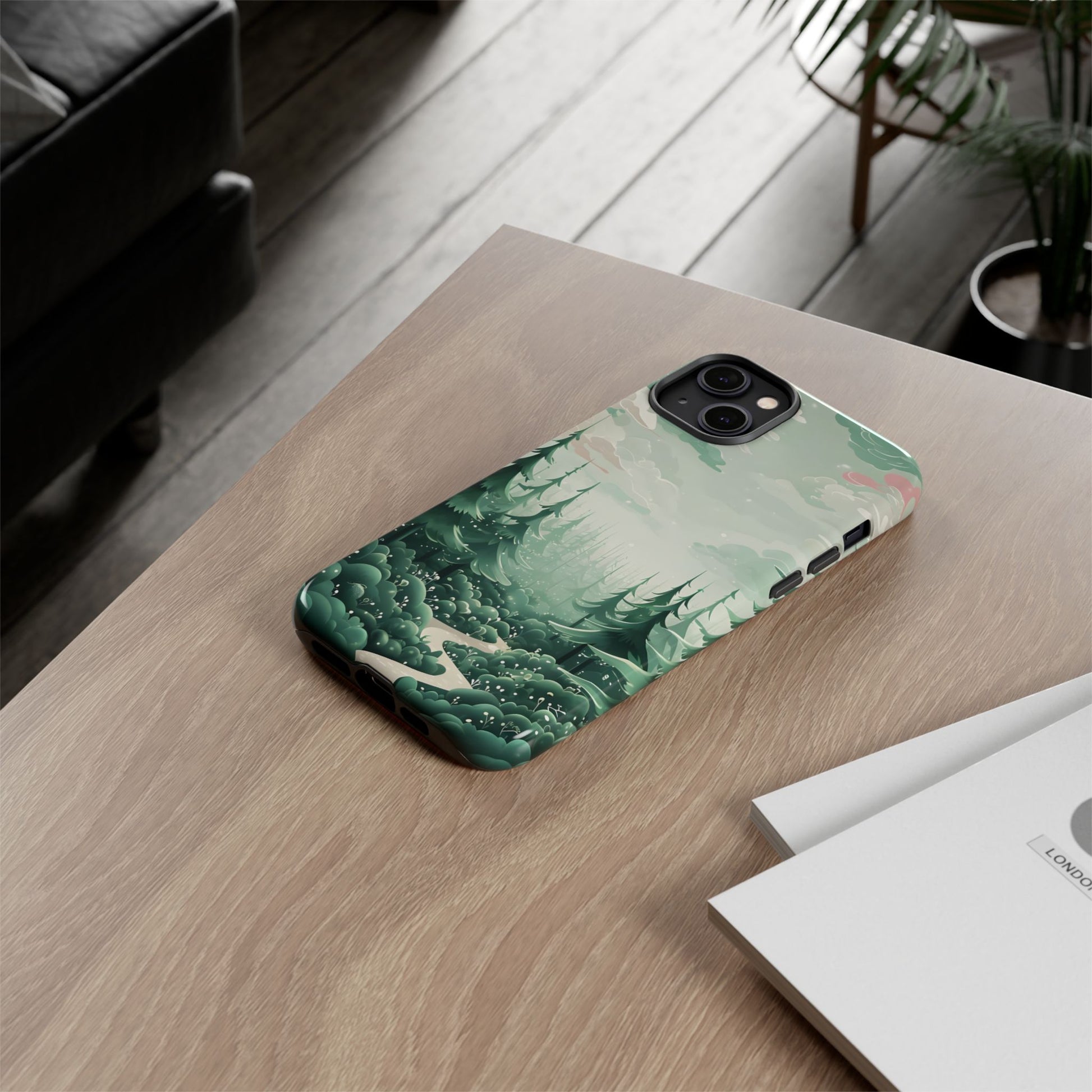 Phone Case, Tough Cover, Whimsical Enchanted Forest, Protective Phone Accessories, Forest Theme Phone Skin