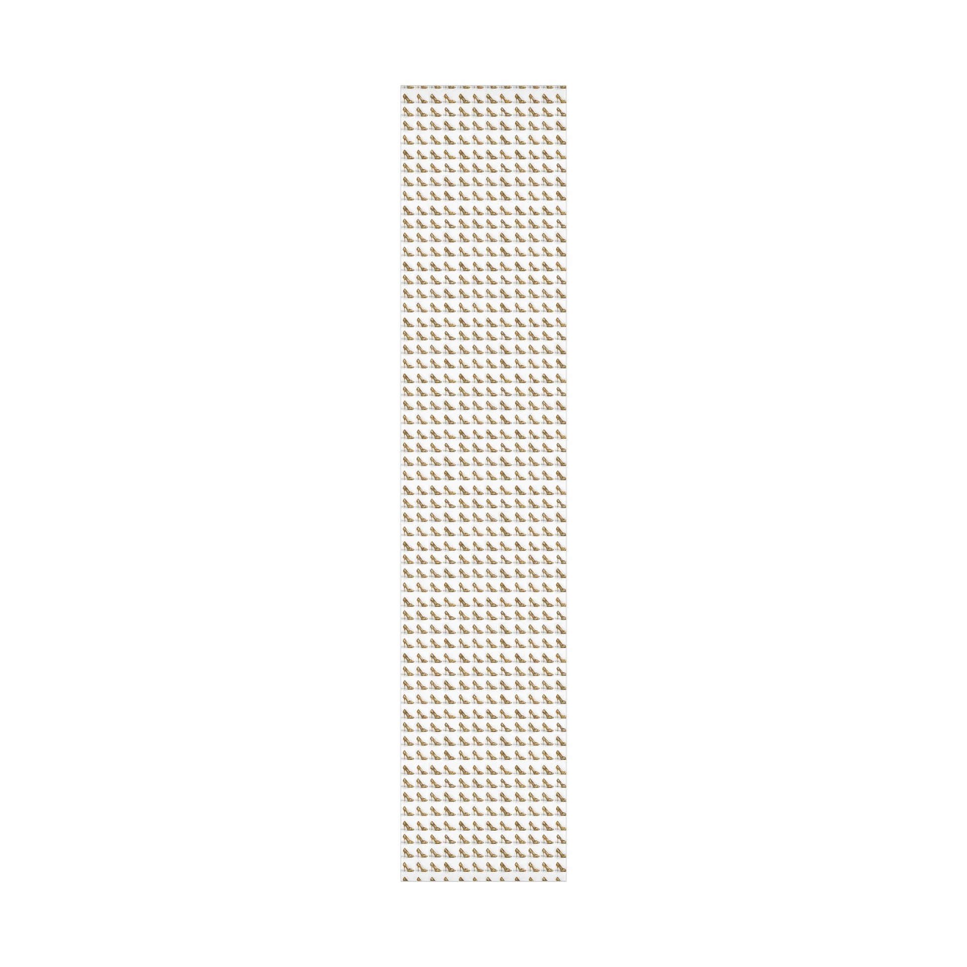 Wrapping Paper, Glimmering Gold High Heels On White Background - Gift Wrap Rolls, Eco-Friendly Gift Wrap, Holiday