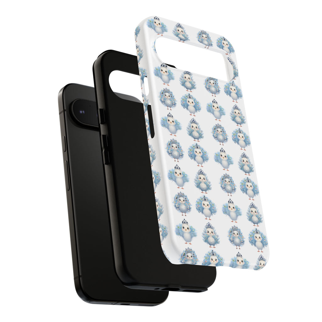 Tough Cases, Peacock Phone Covers, Animal Lover Gift, Cute Bird Accessories, Tiara Design, Protective Shell