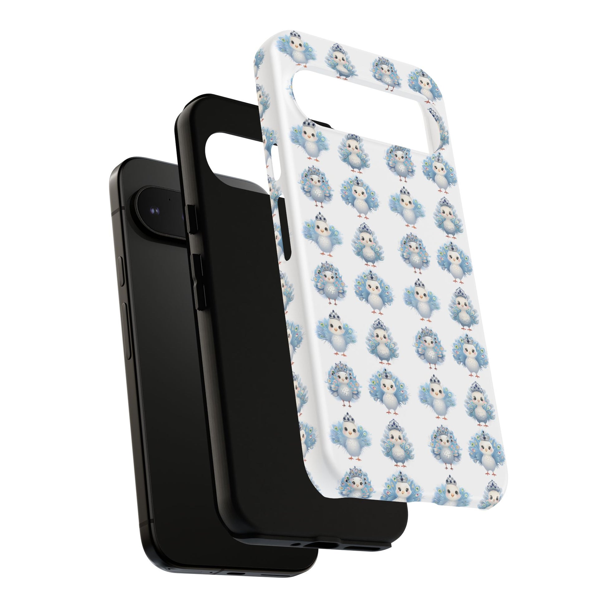 Tough Cases, Peacock Phone Covers, Animal Lover Gift, Cute Bird Accessories, Tiara Design, Protective Shell