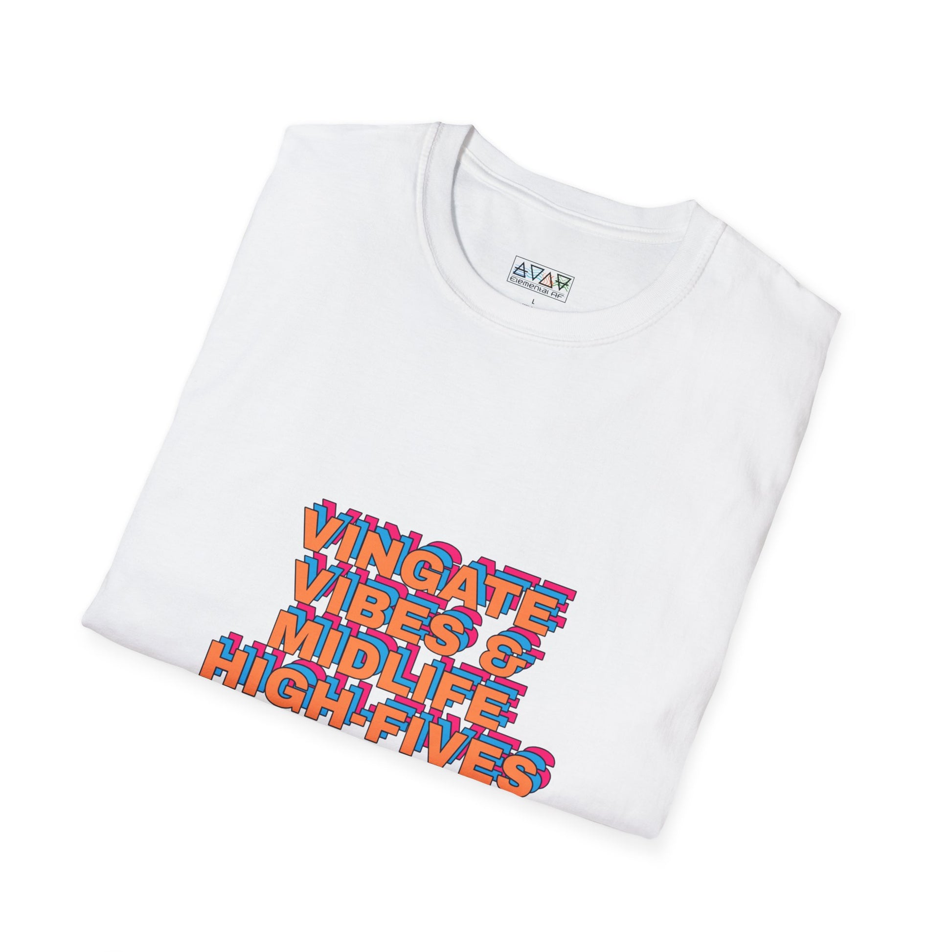 Vintage Vibes Unisex T-Shirt, Retro Tee, Midlife High-Fives Shirt, 70s Inspired Top, Nostalgic Graphic Tee