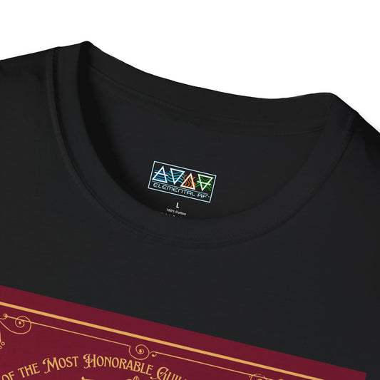 Funny Quote Unisex T-Shirt - Midlife Decree - Thou shalt not conduct thyself in the manner of a douche canoe