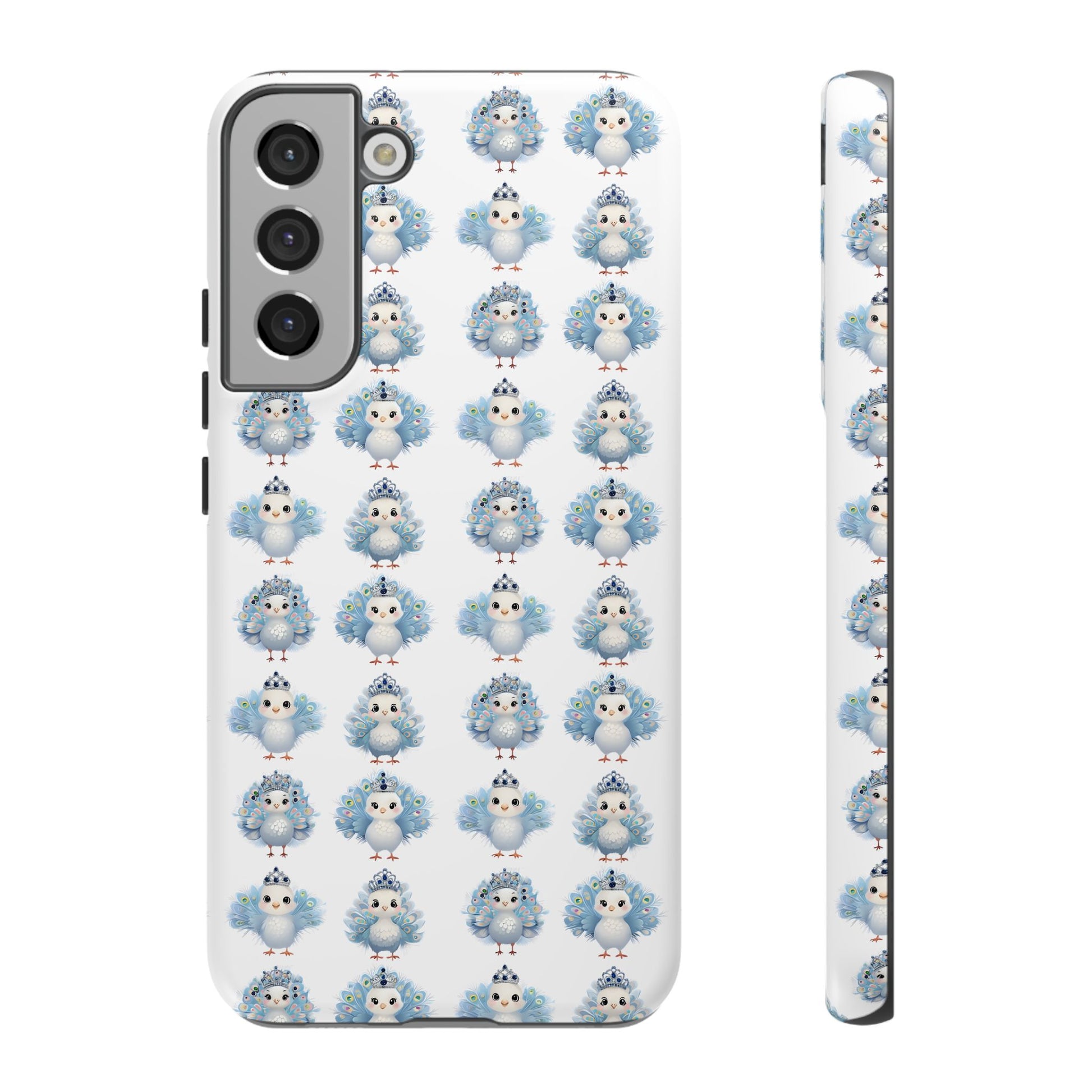Tough Cases, Peacock Phone Covers, Animal Lover Gift, Cute Bird Accessories, Tiara Design, Protective Shell