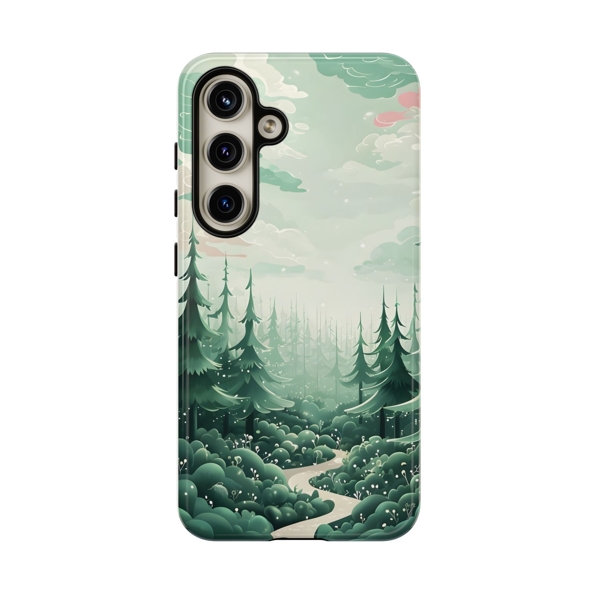 Phone Case, Tough Cover, Whimsical Enchanted Forest, Protective Phone Accessories, Forest Theme Phone Skin