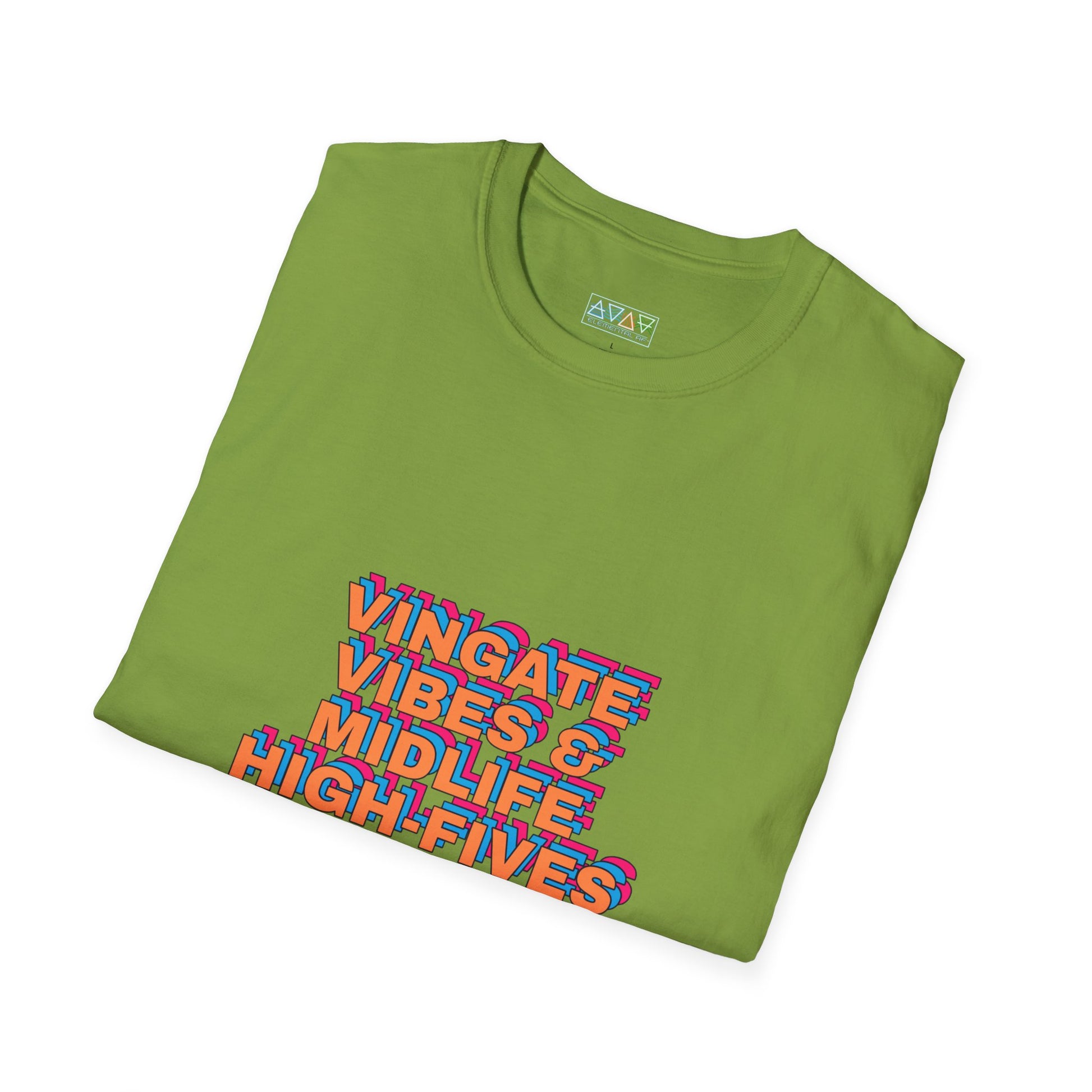 Vintage Vibes Unisex T-Shirt, Retro Tee, Midlife High-Fives Shirt, 70s Inspired Top, Nostalgic Graphic Tee