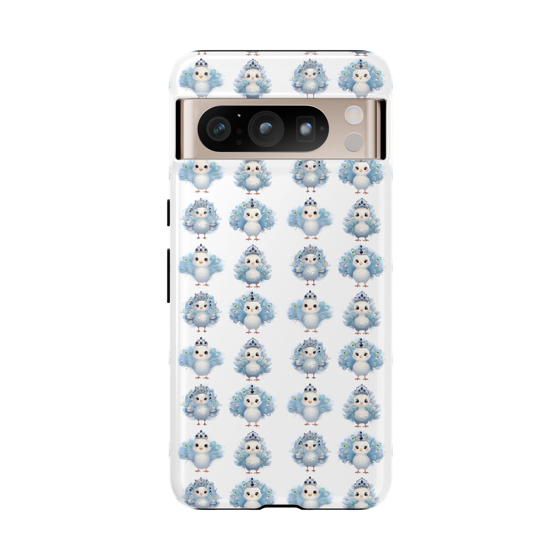 Tough Cases, Peacock Phone Covers, Animal Lover Gift, Cute Bird Accessories, Tiara Design, Protective Shell