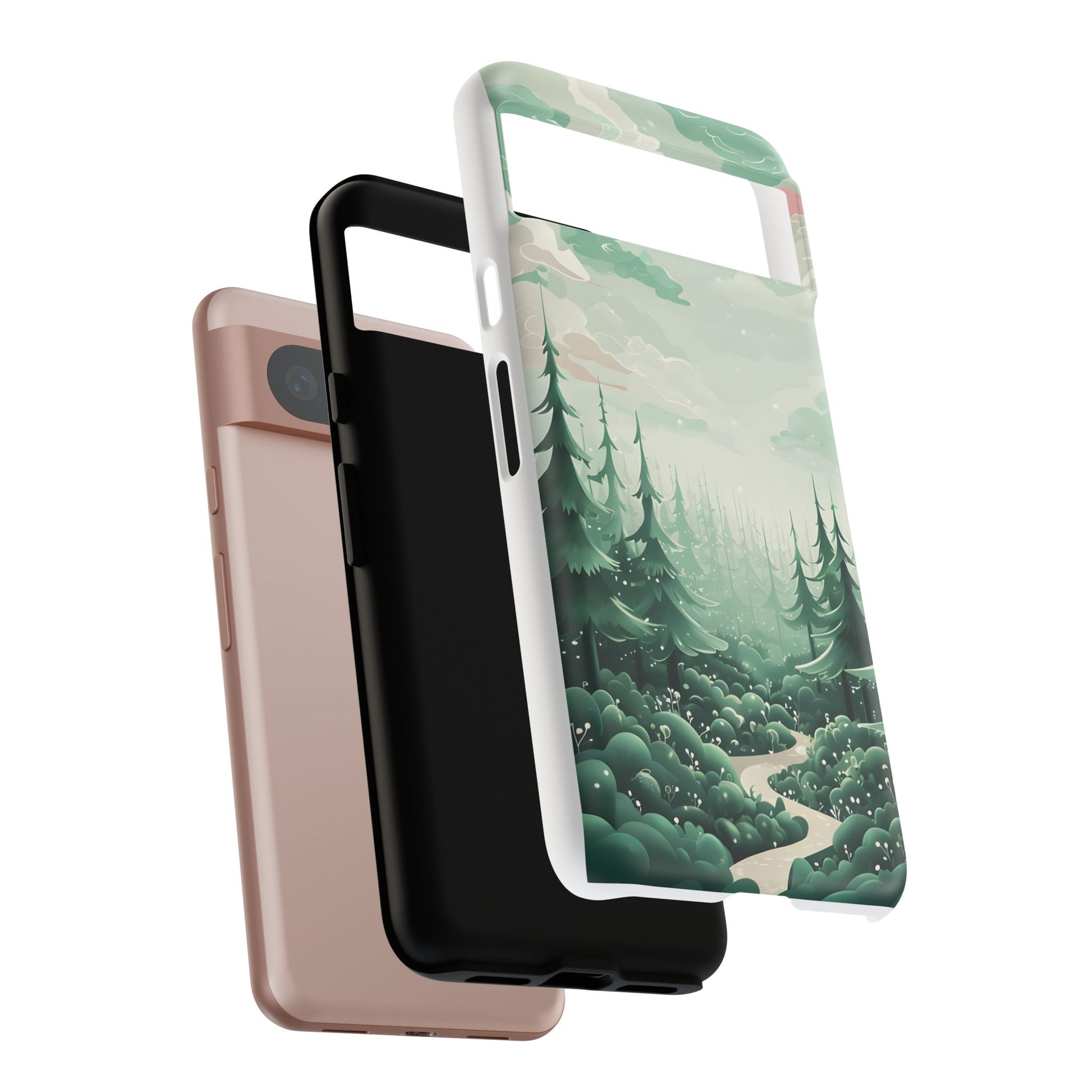Phone Case, Tough Cover, Whimsical Enchanted Forest, Protective Phone Accessories, Forest Theme Phone Skin