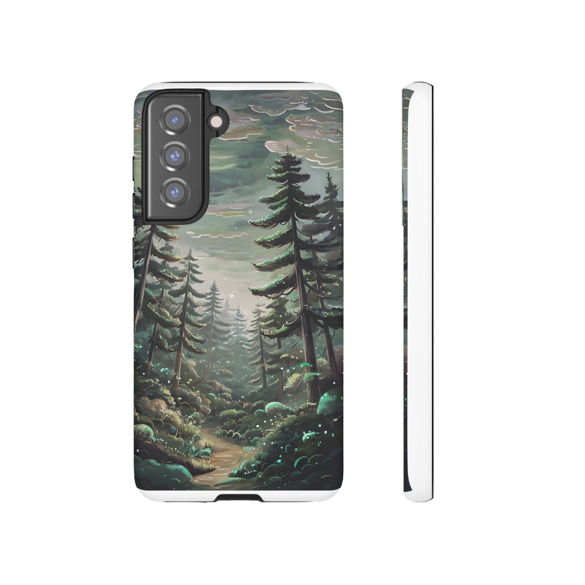 Phone Case, Whimsical Anime Forest Illustration Brimming With Enchantment, Tough Protective Cover, Unique Gift, Trendy