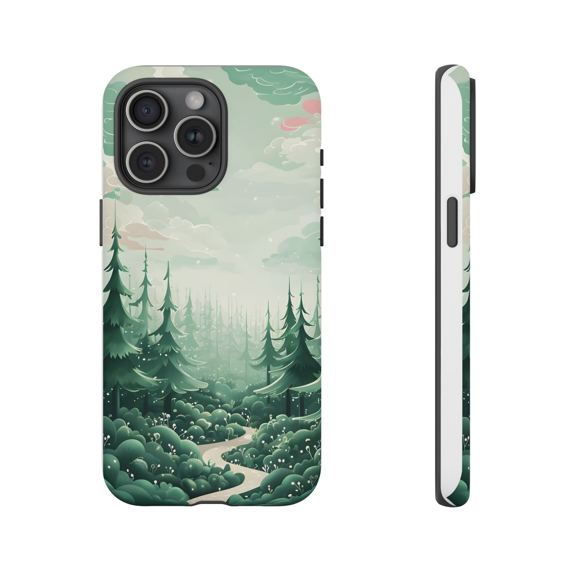 Phone Case, Tough Cover, Whimsical Enchanted Forest, Protective Phone Accessories, Forest Theme Phone Skin