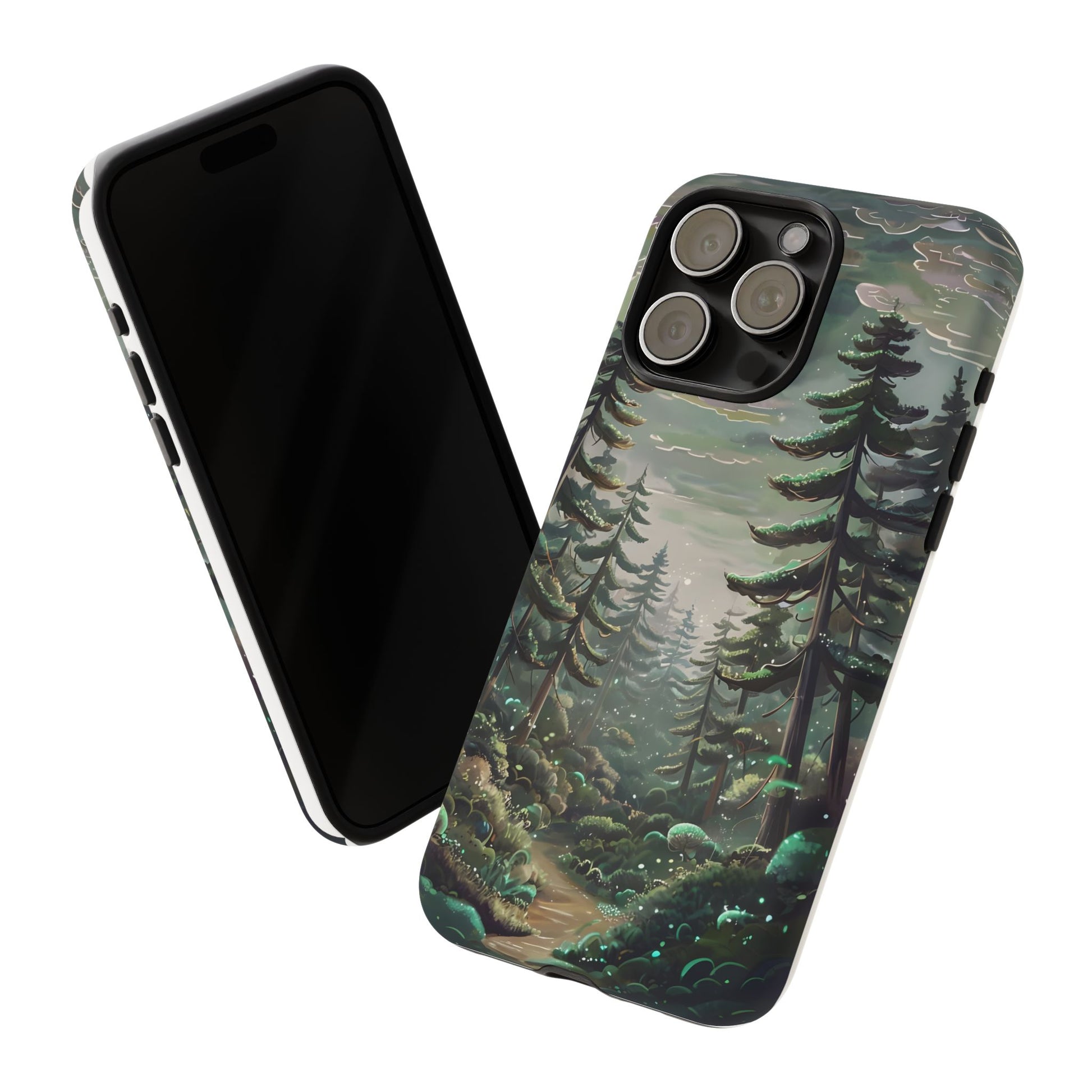 Phone Case, Whimsical Anime Forest Illustration Brimming With Enchantment, Tough Protective Cover, Unique Gift, Trendy