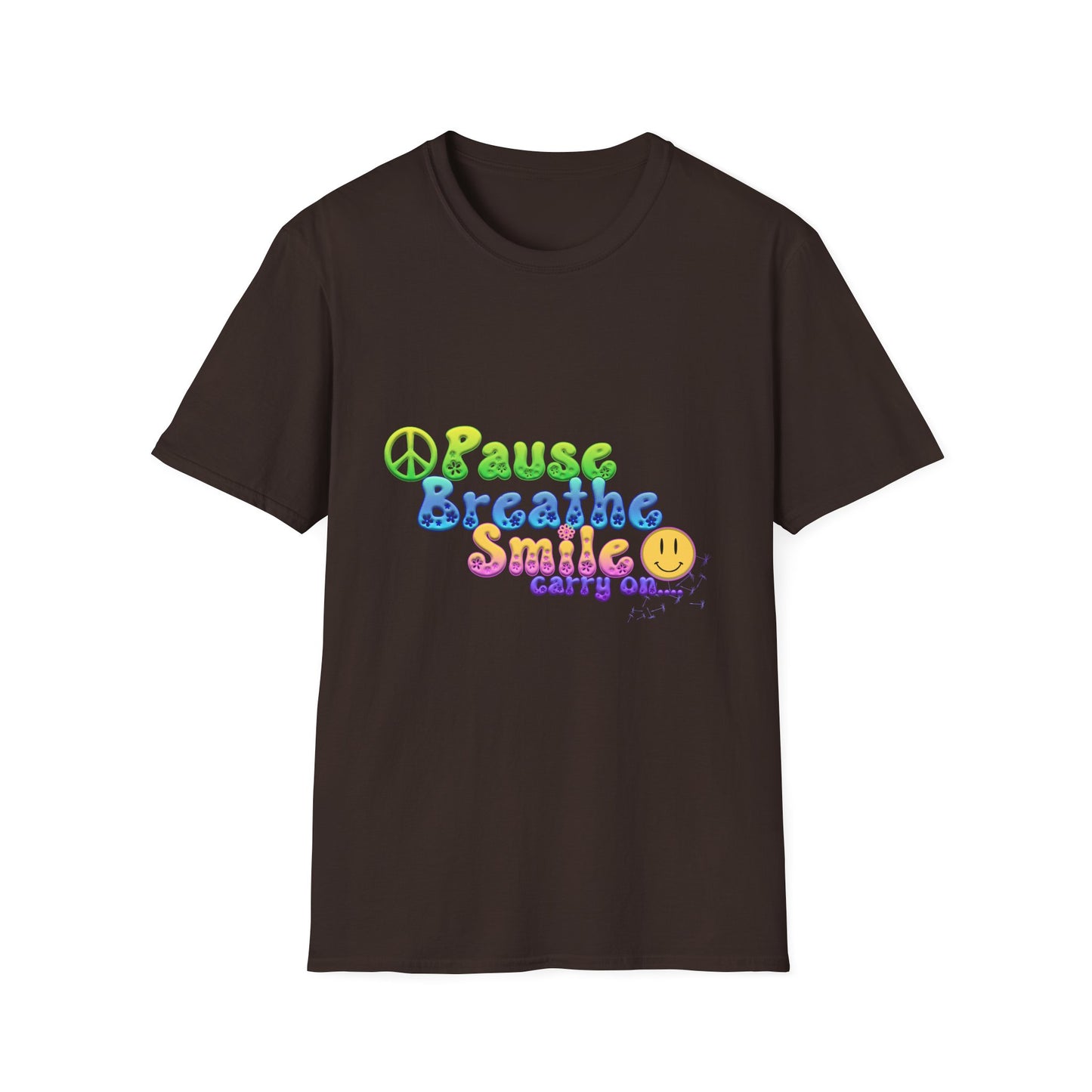 Meditation Reminder Tee, Mindfulness Shirt, Relaxation Tshirt, Yoga Top, Self Care Apparel, Inspirational Quote Clothing