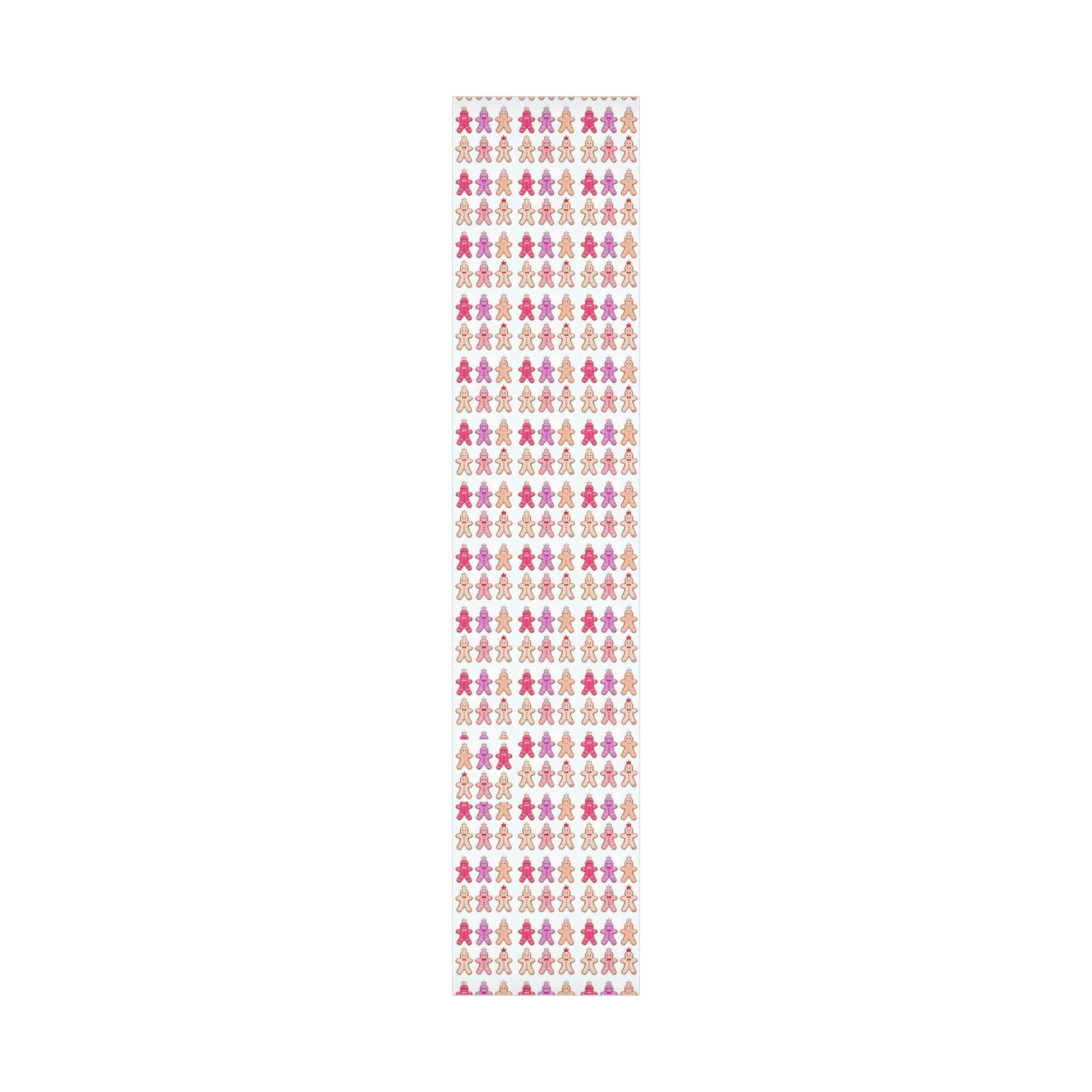 Wrapping Paper, Gingerbread Women On White Background - Gift Wrap Rolls, Eco-Friendly Gift Wrap, Holiday