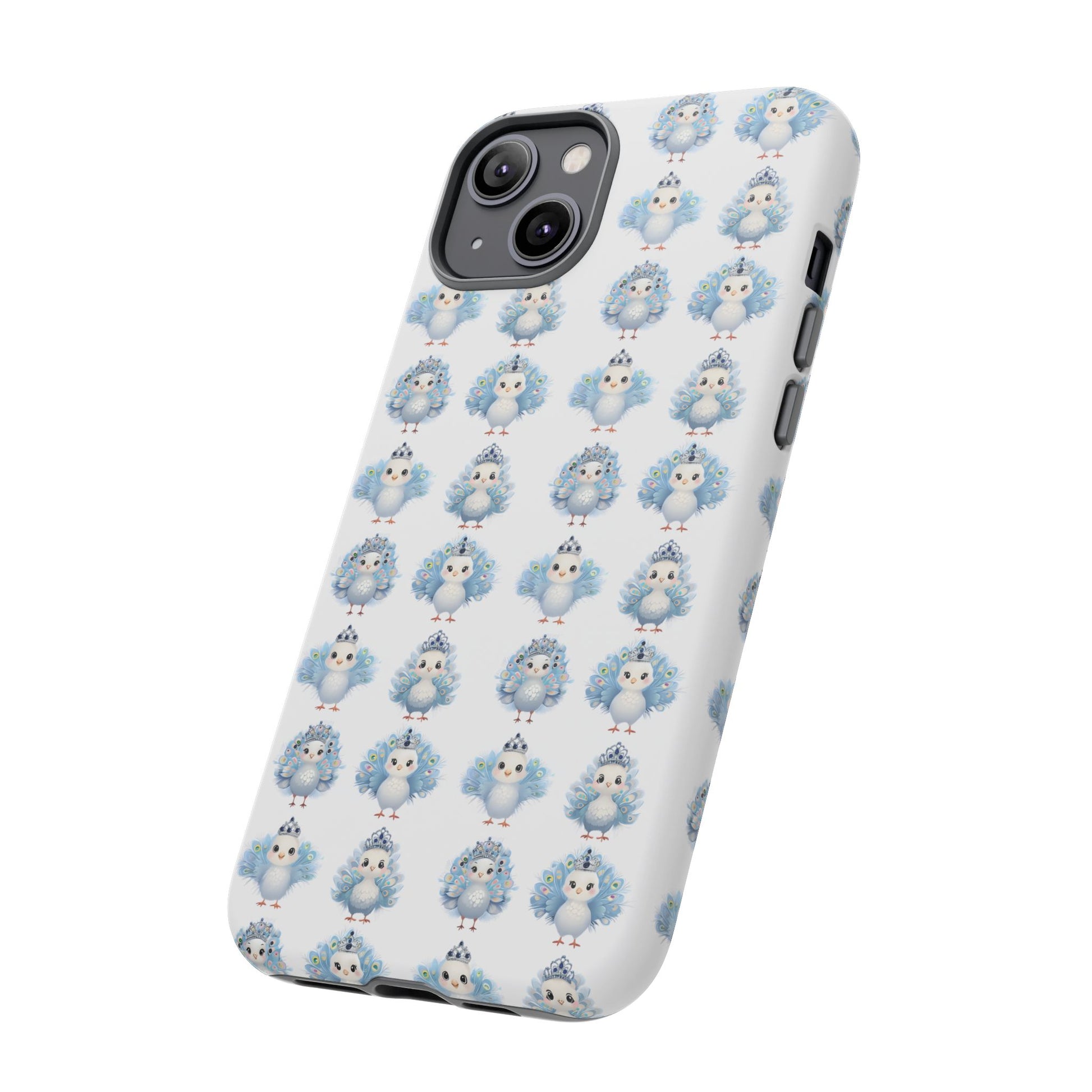 Tough Cases, Peacock Phone Covers, Animal Lover Gift, Cute Bird Accessories, Tiara Design, Protective Shell