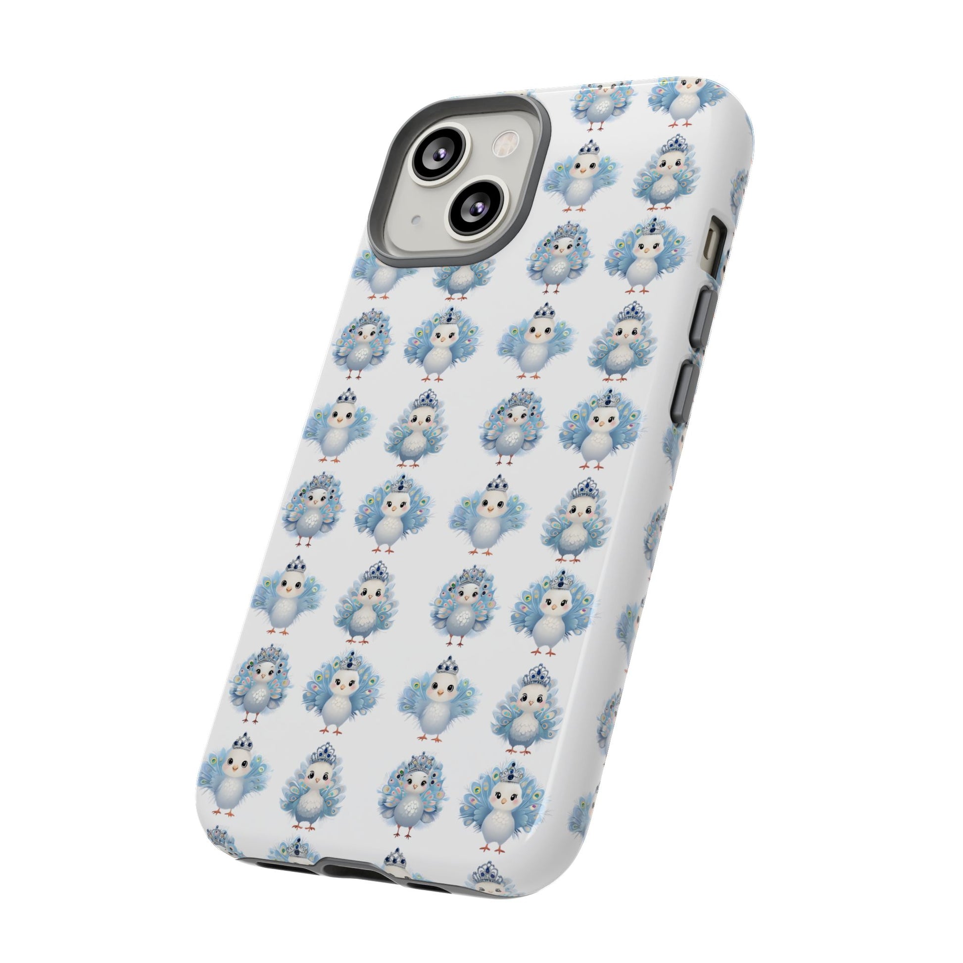 Tough Cases, Peacock Phone Covers, Animal Lover Gift, Cute Bird Accessories, Tiara Design, Protective Shell