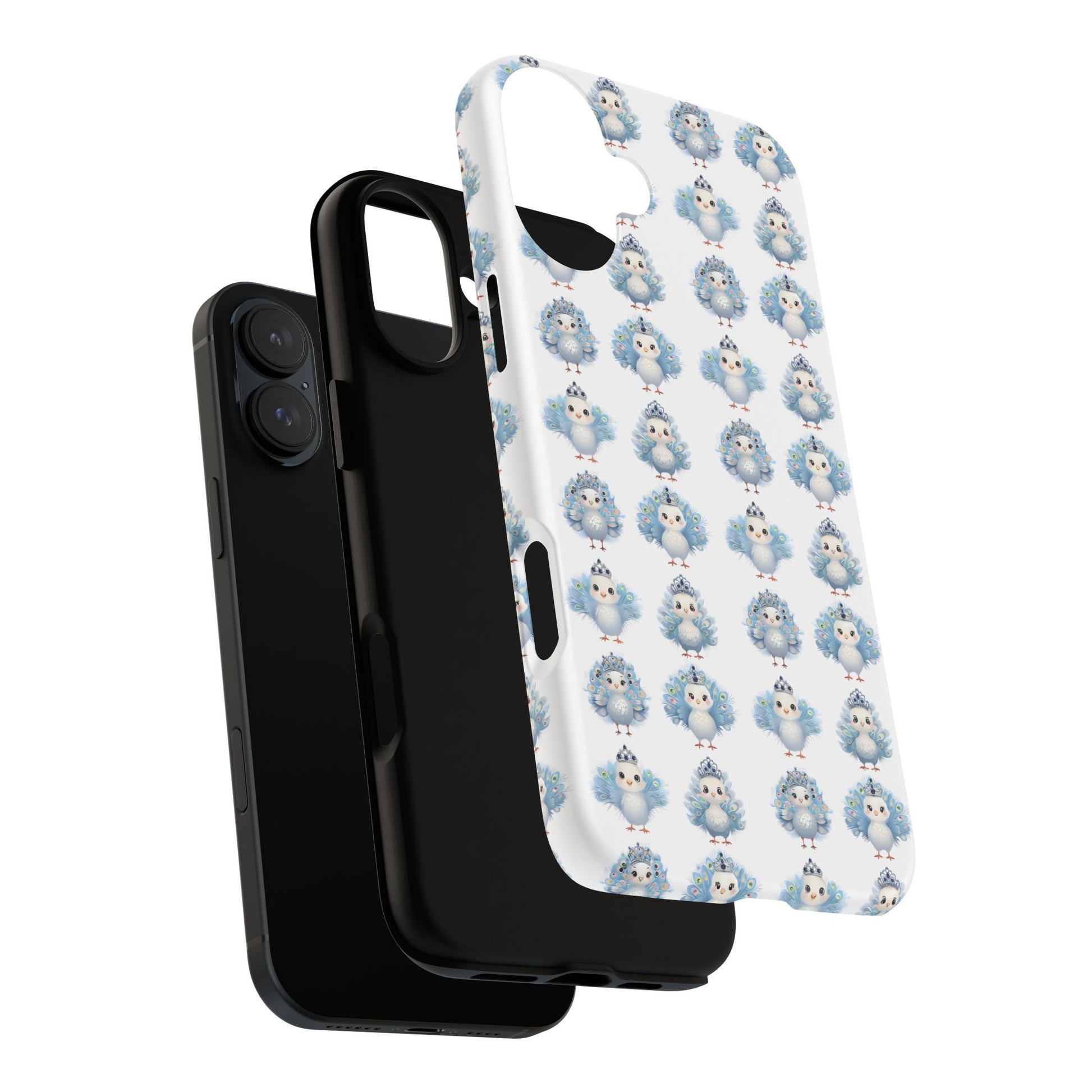 Tough Cases, Peacock Phone Covers, Animal Lover Gift, Cute Bird Accessories, Tiara Design, Protective Shell