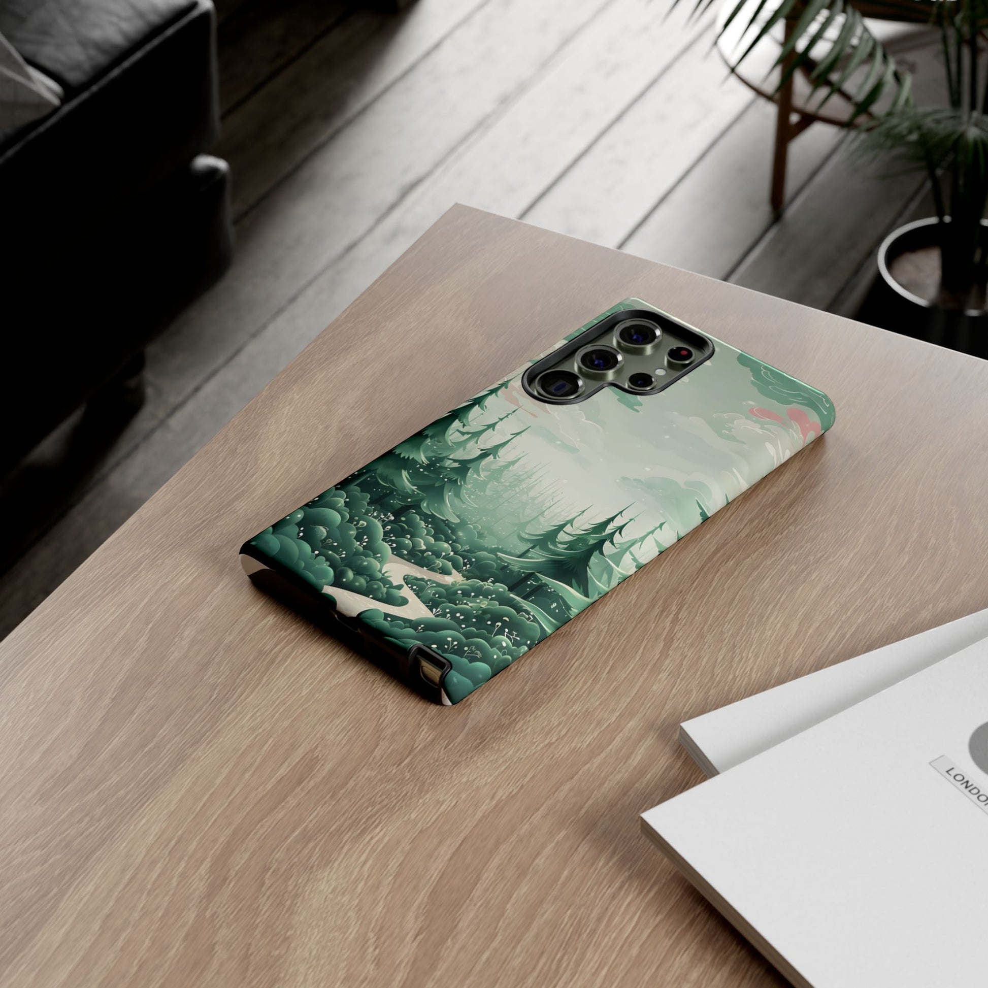 Phone Case, Tough Cover, Whimsical Enchanted Forest, Protective Phone Accessories, Forest Theme Phone Skin