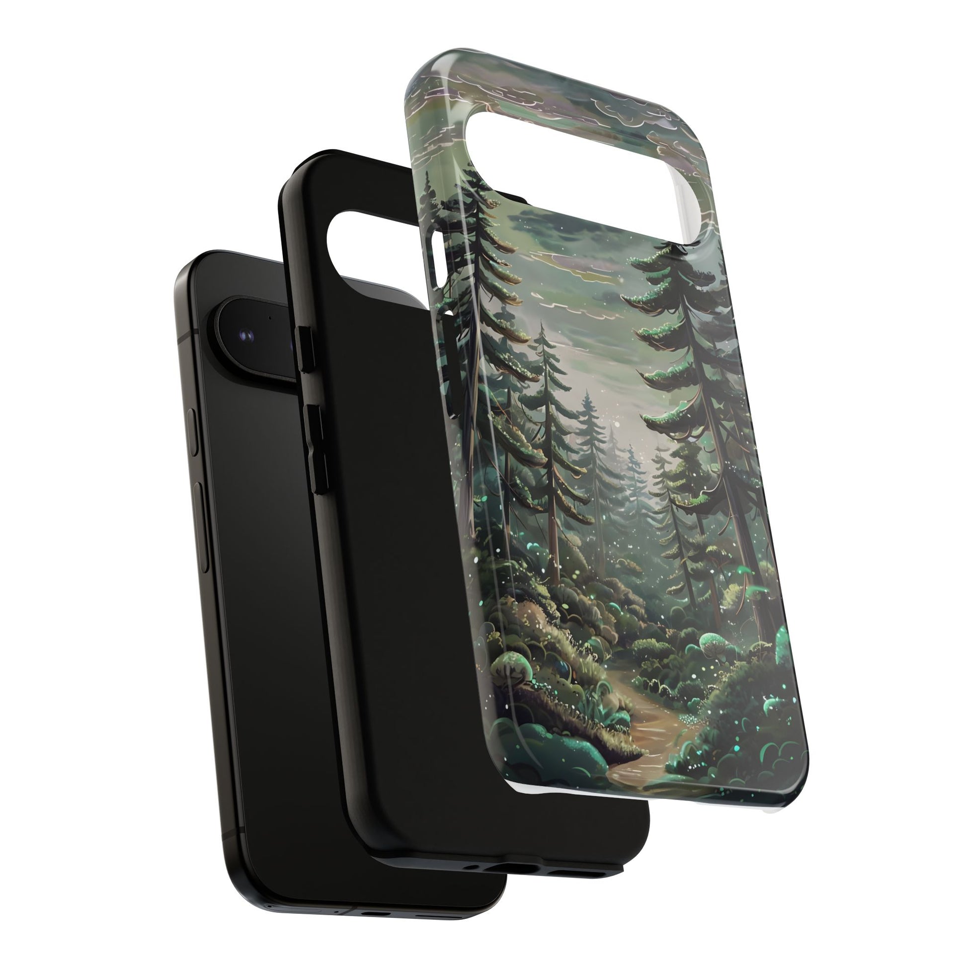 Phone Case, Whimsical Anime Forest Illustration Brimming With Enchantment, Tough Protective Cover, Unique Gift, Trendy