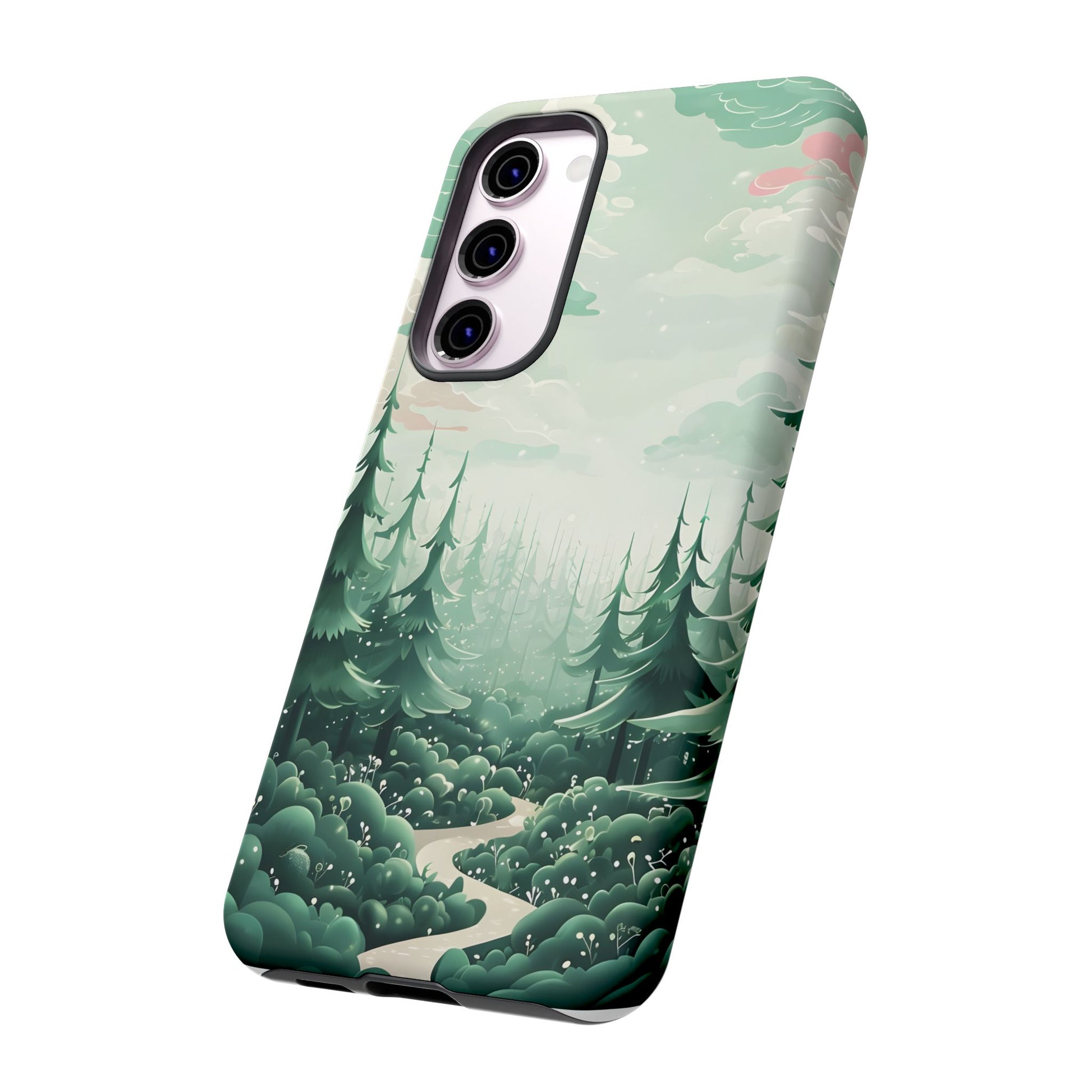 Phone Case, Tough Cover, Whimsical Enchanted Forest, Protective Phone Accessories, Forest Theme Phone Skin