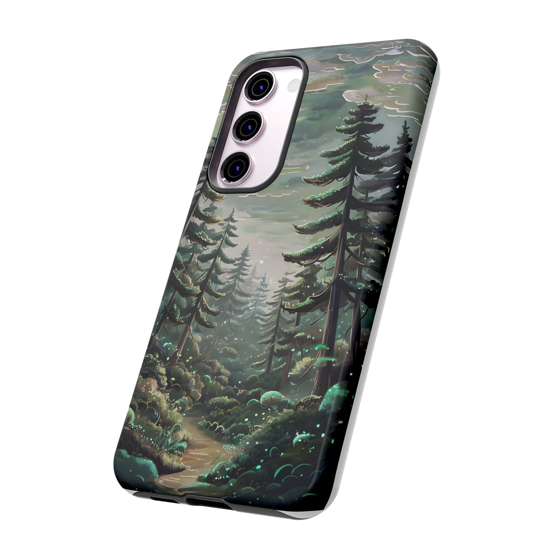 Phone Case, Whimsical Anime Forest Illustration Brimming With Enchantment, Tough Protective Cover, Unique Gift, Trendy